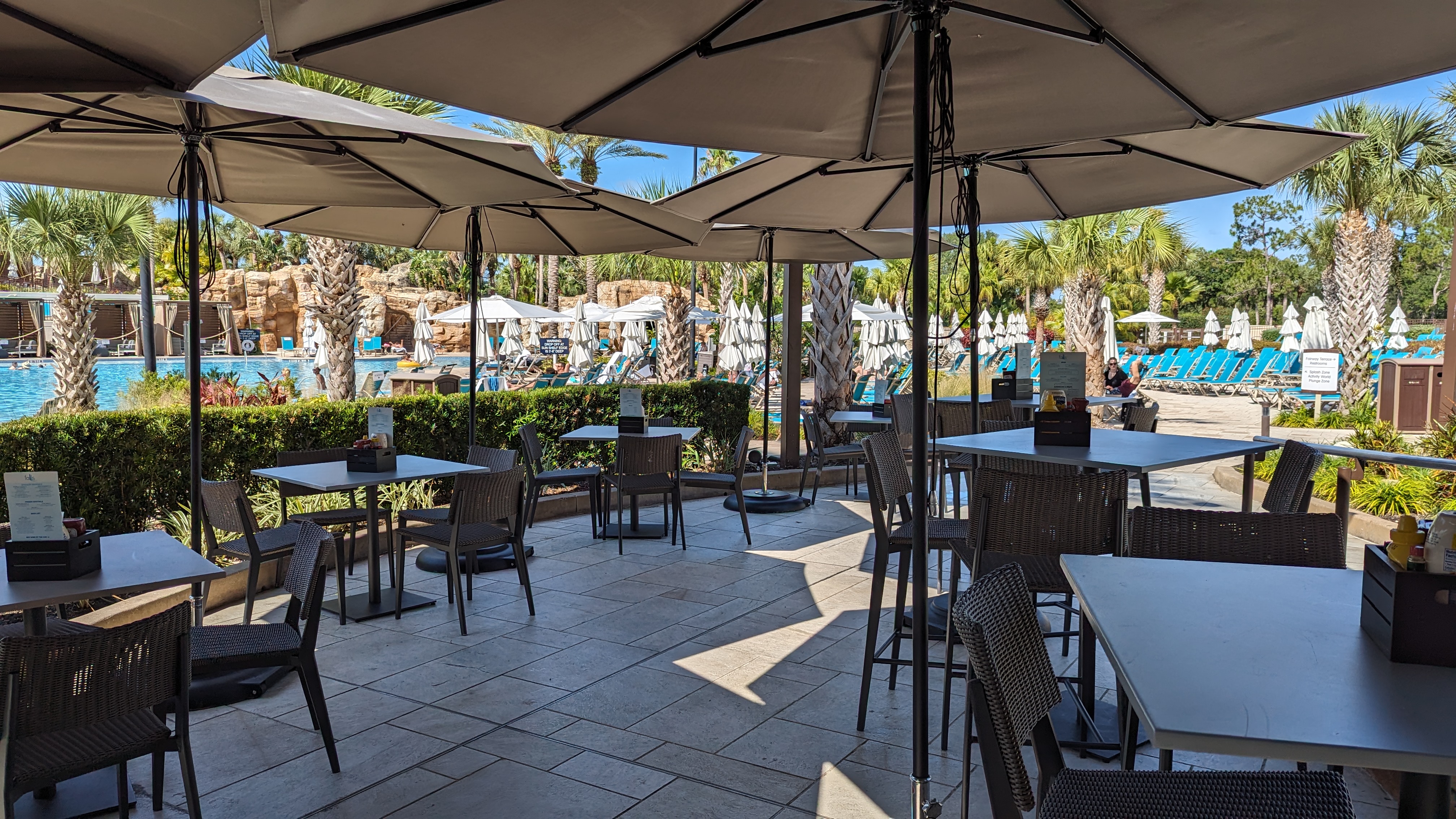 Orlando World Center Marriott food and beverage pool bar patio Orlando World Center Marriott food and beverage pool bar patio