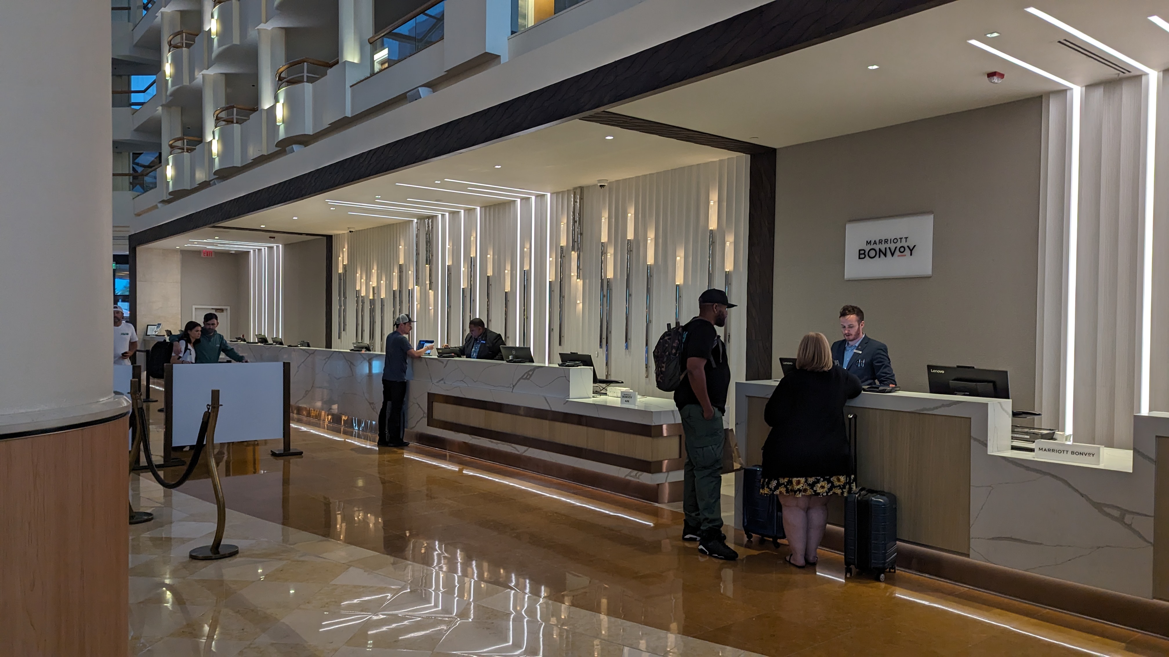 Orlando World Center Marriott lobby check in desk Orlando World Center Marriott lobby check in desk