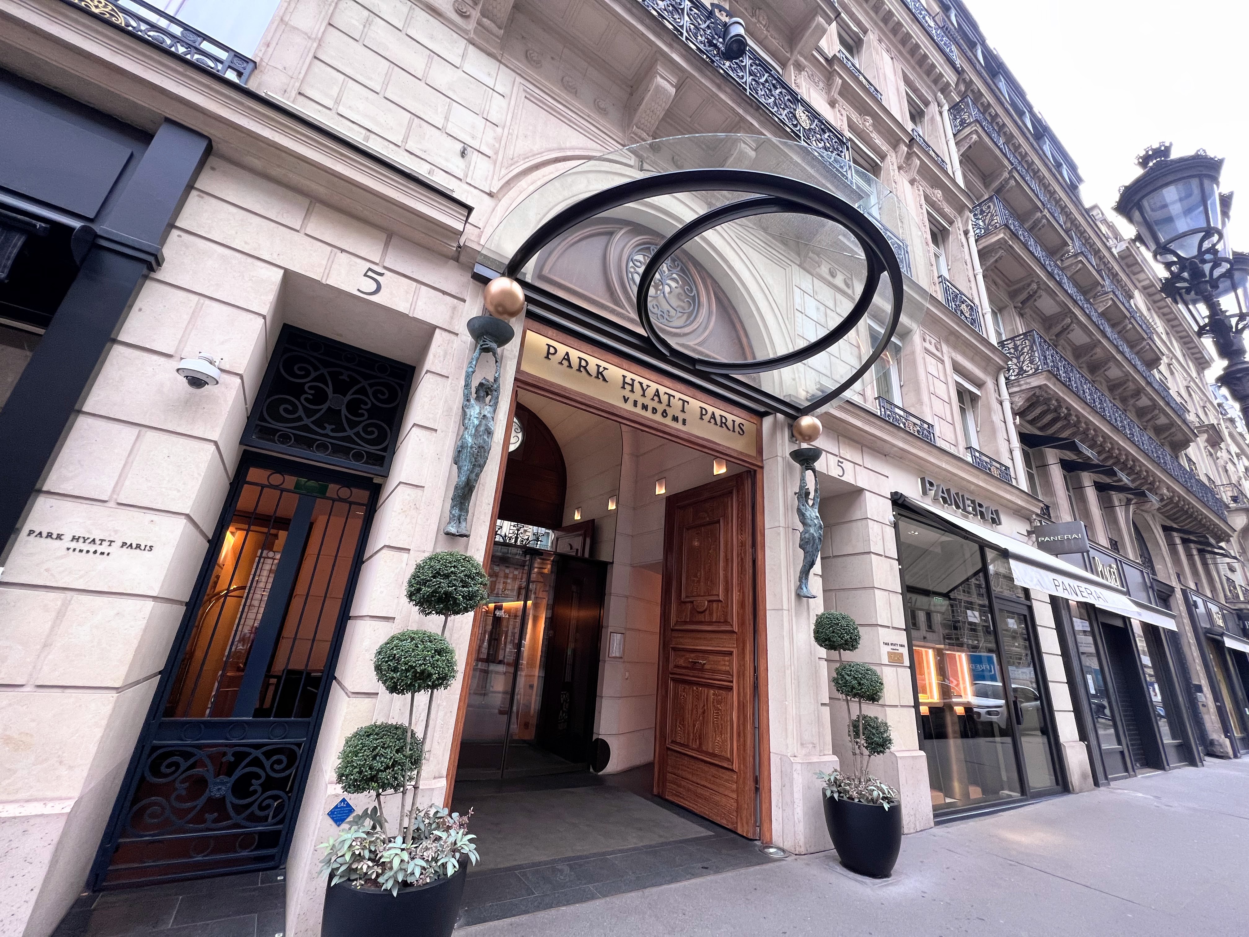 Park Hyatt Paris Vendome front entrance