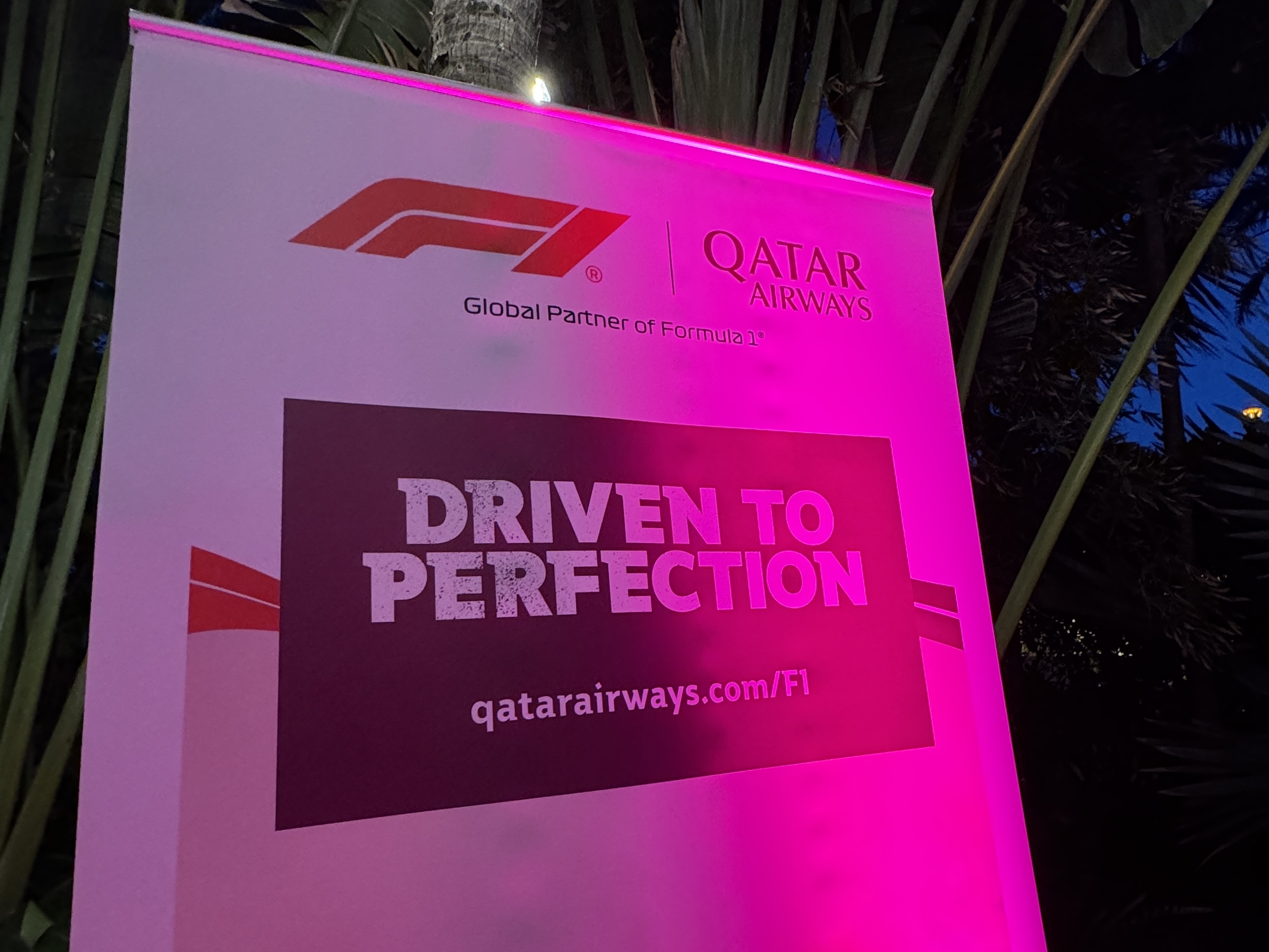 Qatar F1 Partnership Sign