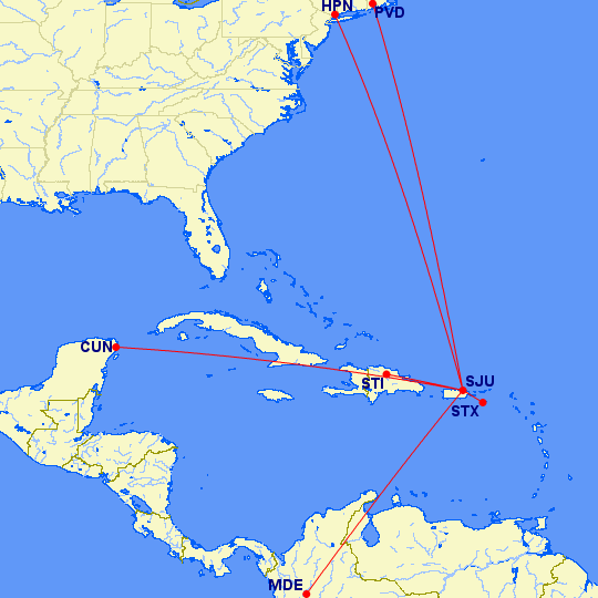 SJU New JetBlue Routes from SJU SJU New JetBlue Routes from SJU
