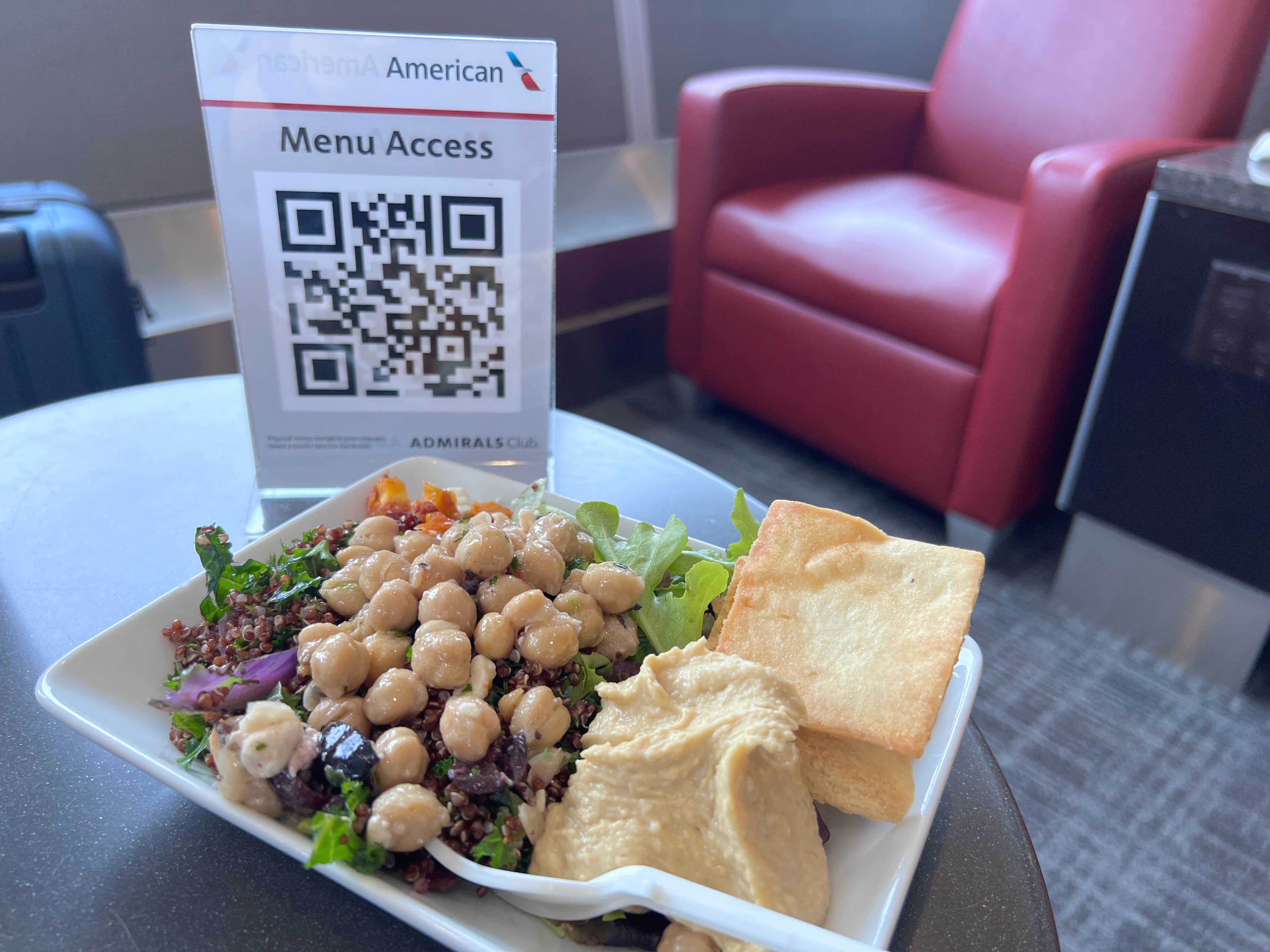 Salad at Admirals Club at JFK Salad at Admirals Club at JFK