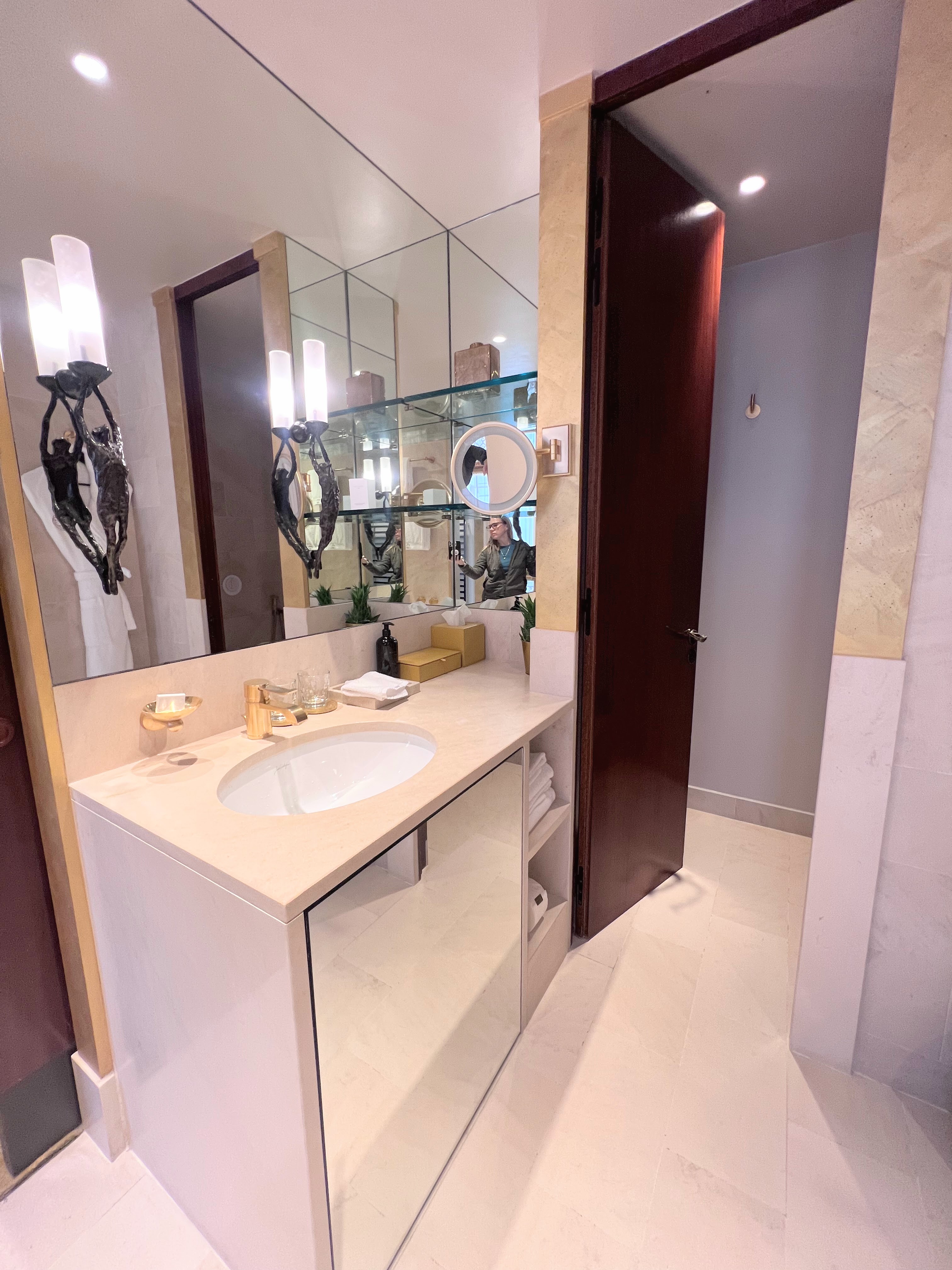 Sink in bathroom at Park Hyatt Paris Sink in bathroom at Park Hyatt Paris