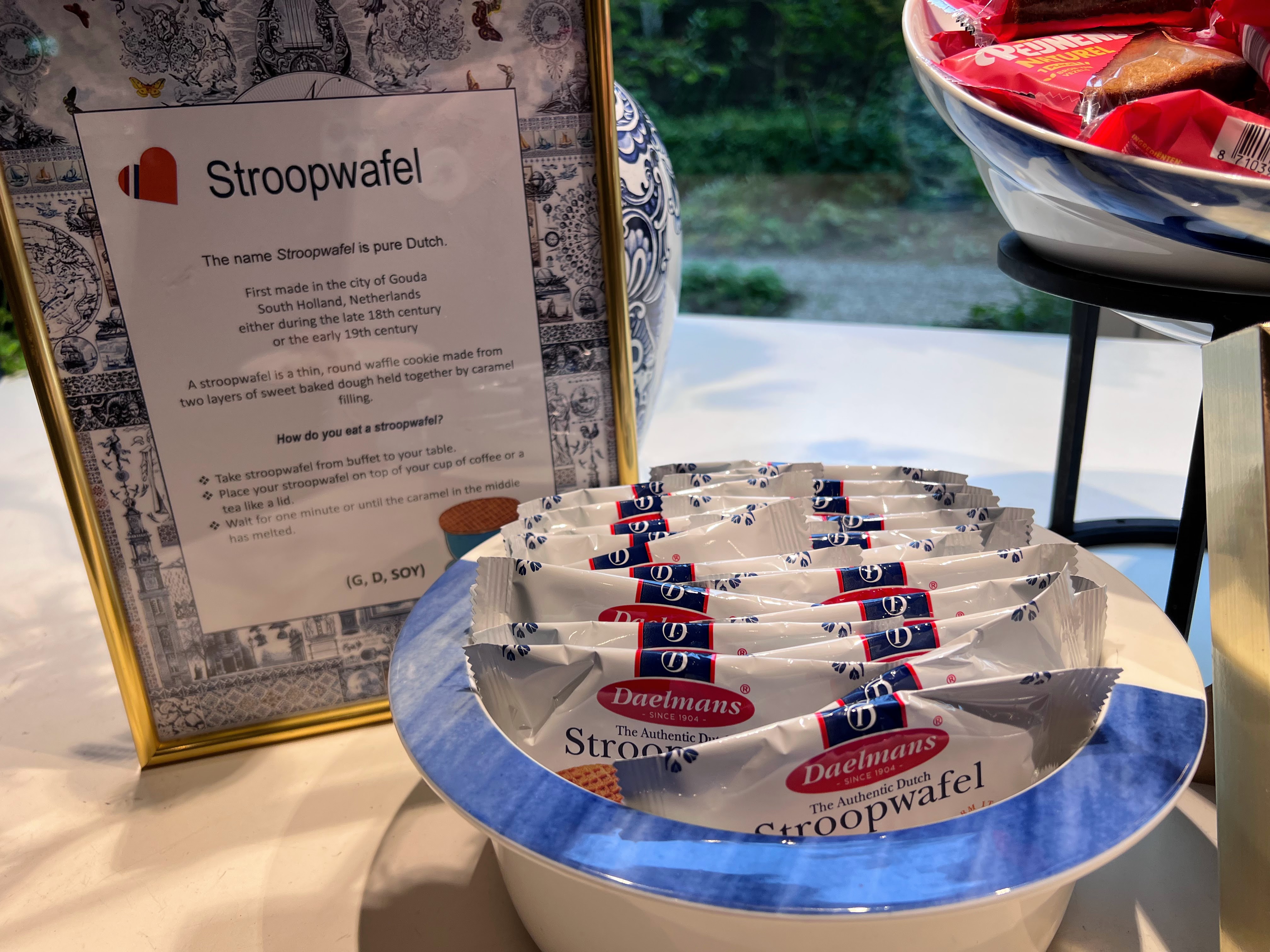 Stroopwafels on the Andaz Amsterdam breakfast buffet Stroopwafels on the Andaz Amsterdam breakfast buffet