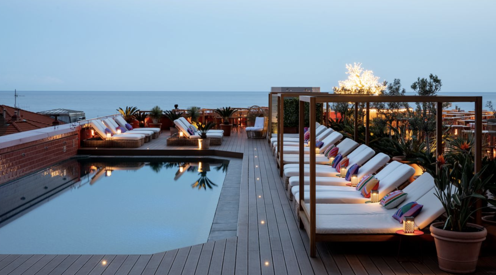 The rooftop pool at the AC Hotel Nice The rooftop pool at the AC Hotel Nice