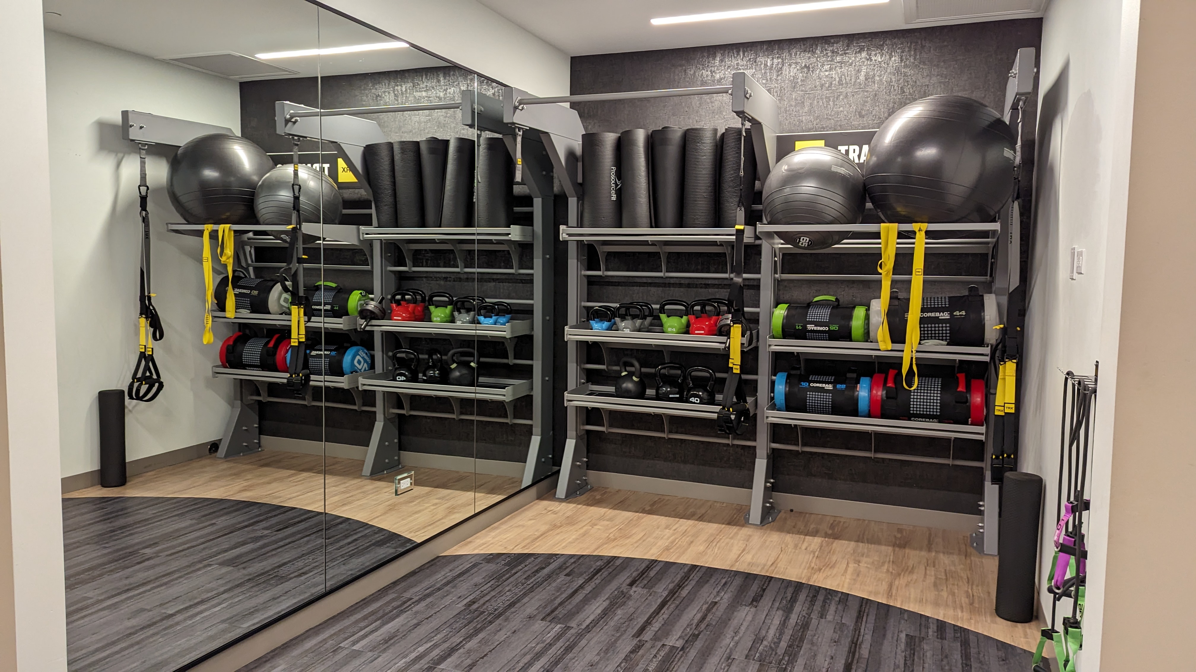 Thompson Austin amenities fitness center rollers and balls Thompson Austin amenities fitness center rollers and balls