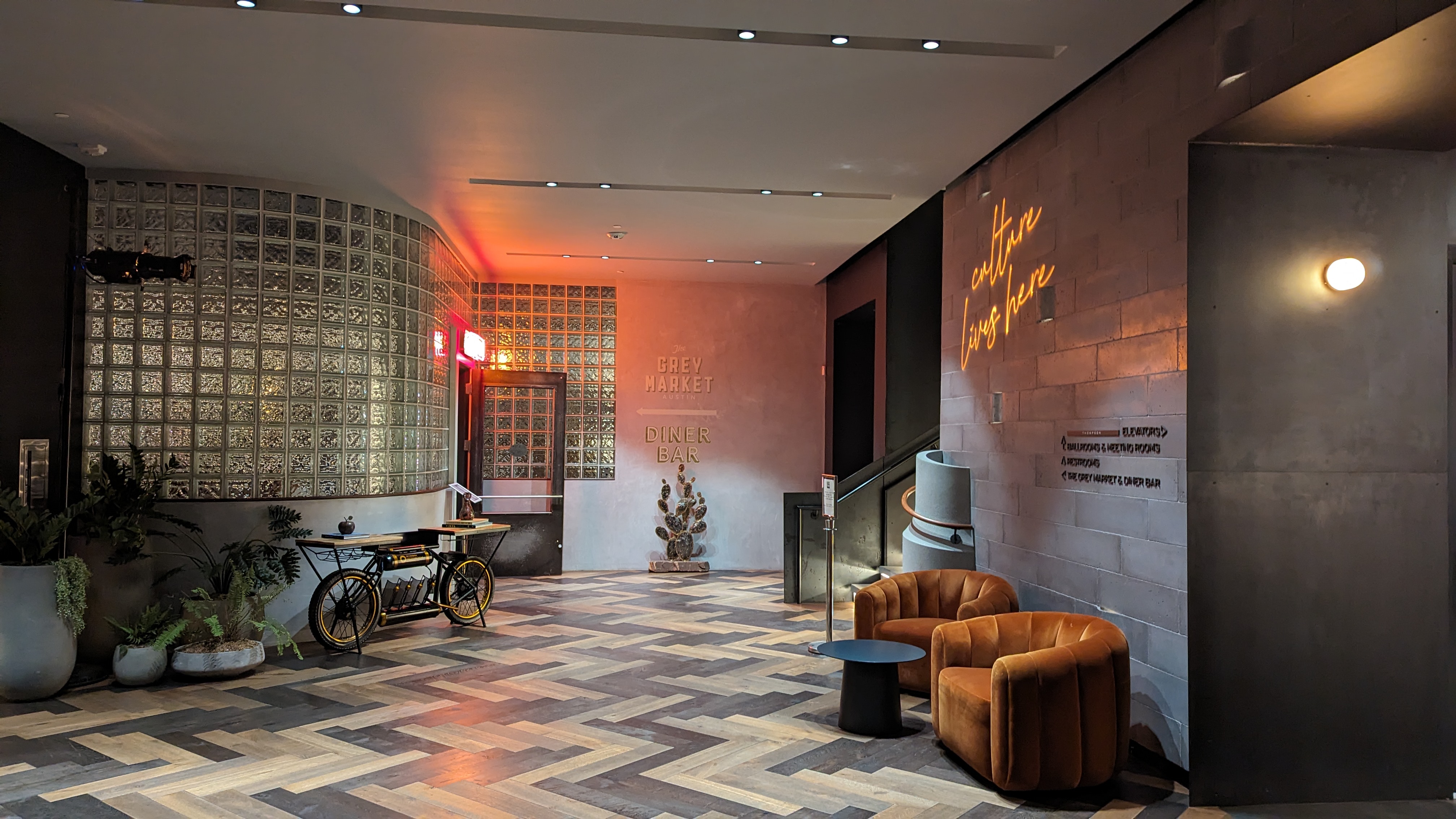 Thompson Austin food and beverage dining entrance Thompson Austin food and beverage dining entrance