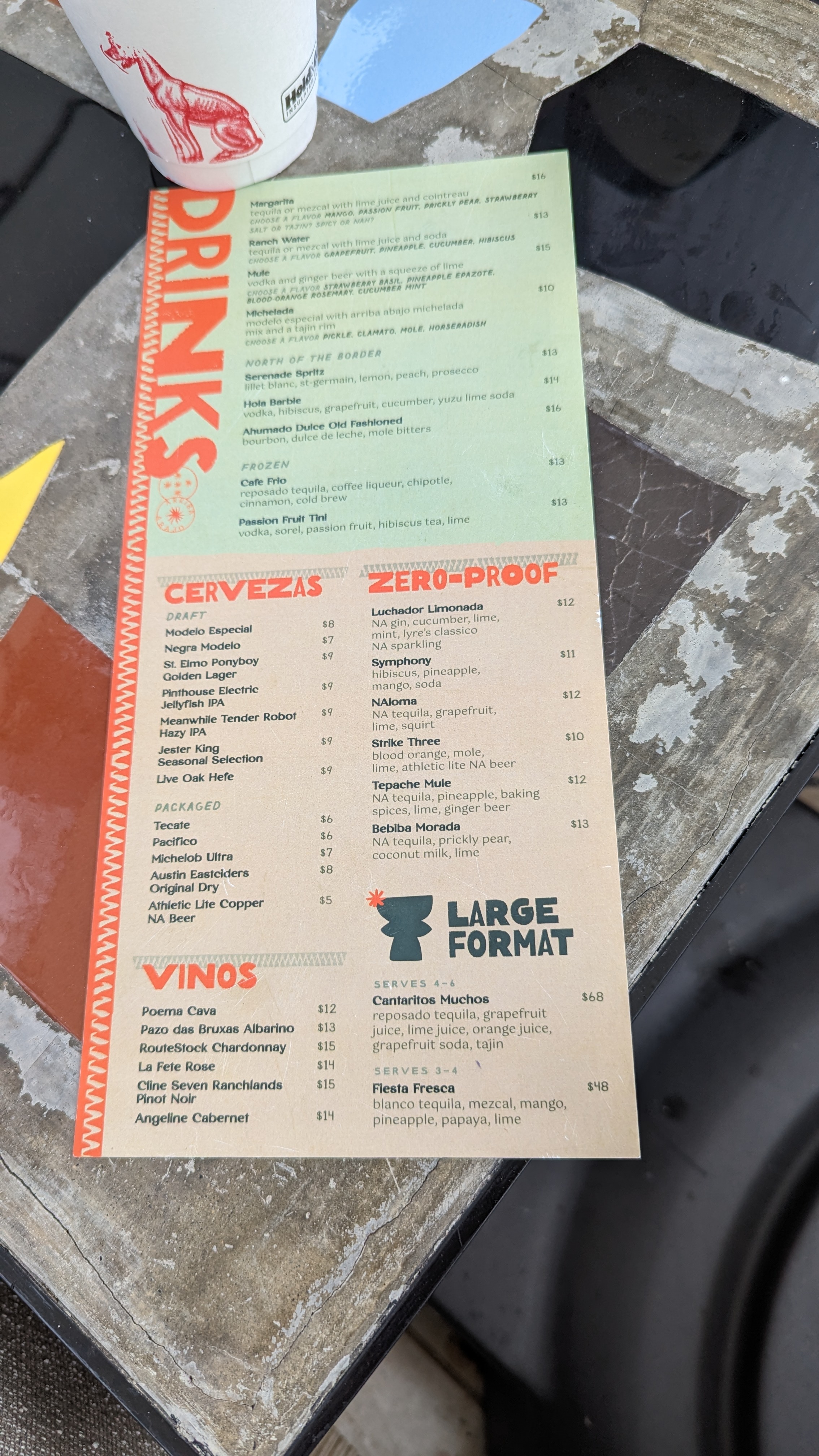 Thompson Austin food and beverage poolside menu Thompson Austin food and beverage poolside menu
