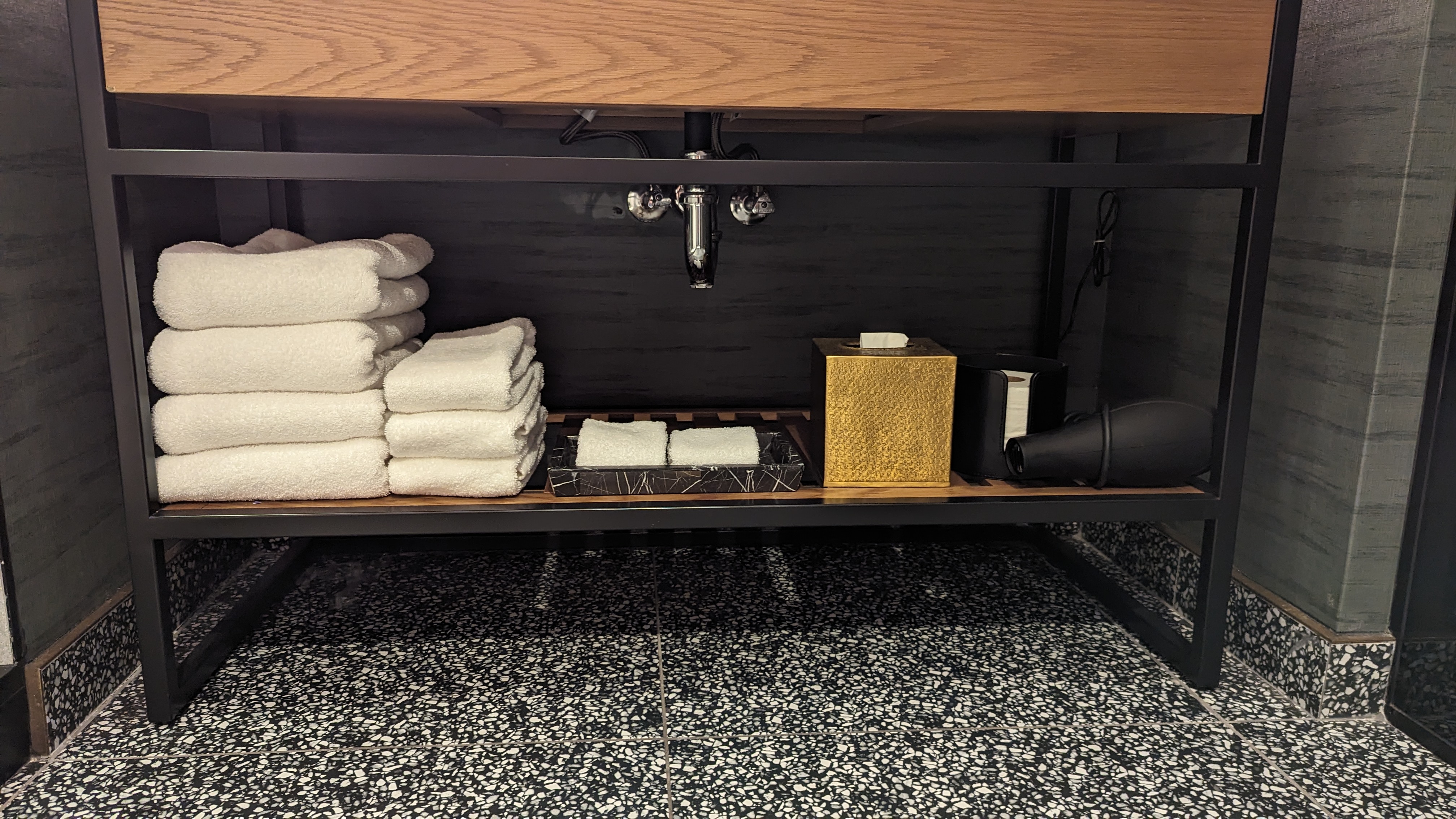Thompson Austin room bathroom under sink Thompson Austin room bathroom under sink