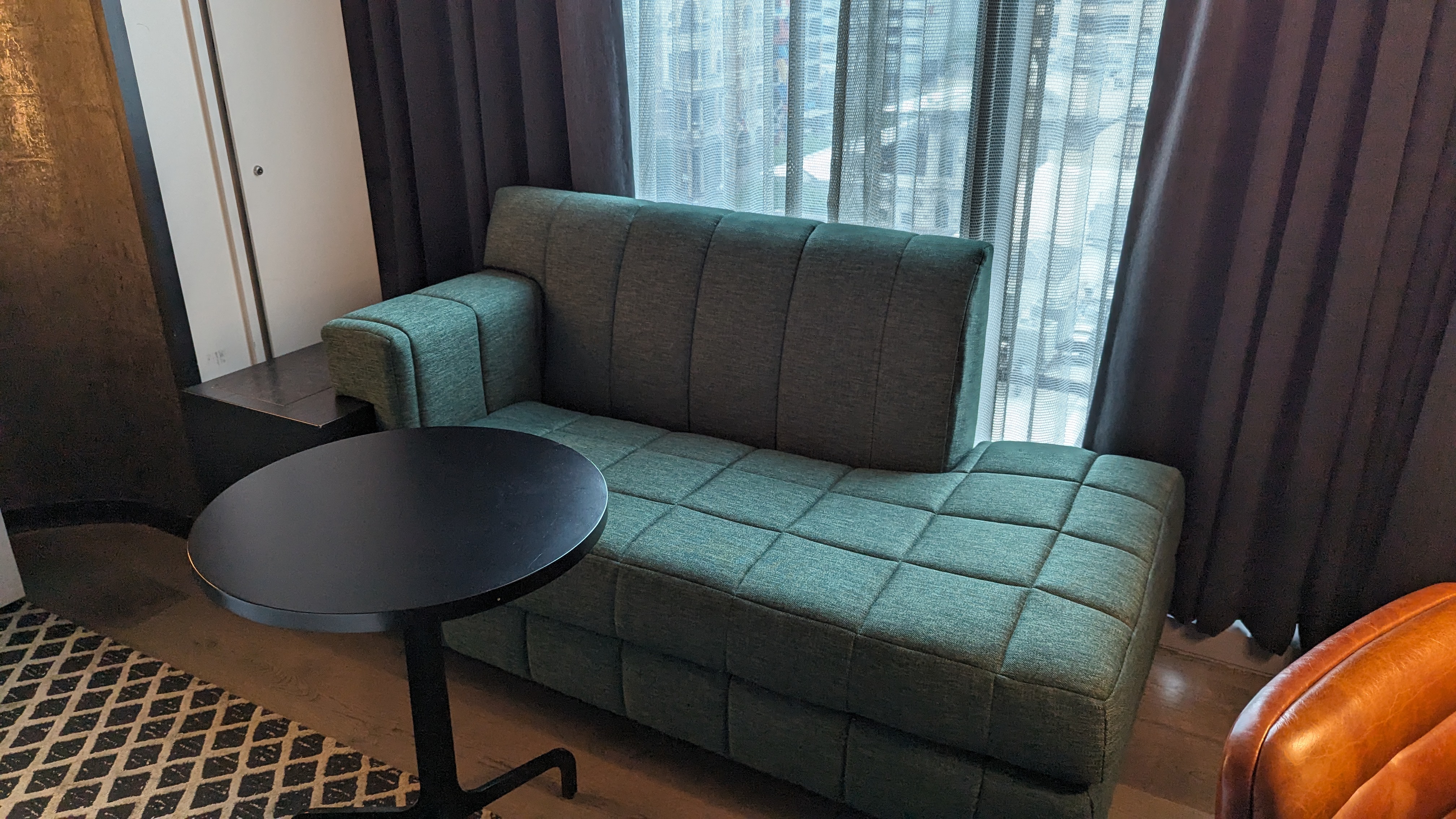 Thompson Austin room bedroom lounger and table Thompson Austin room bedroom lounger and table