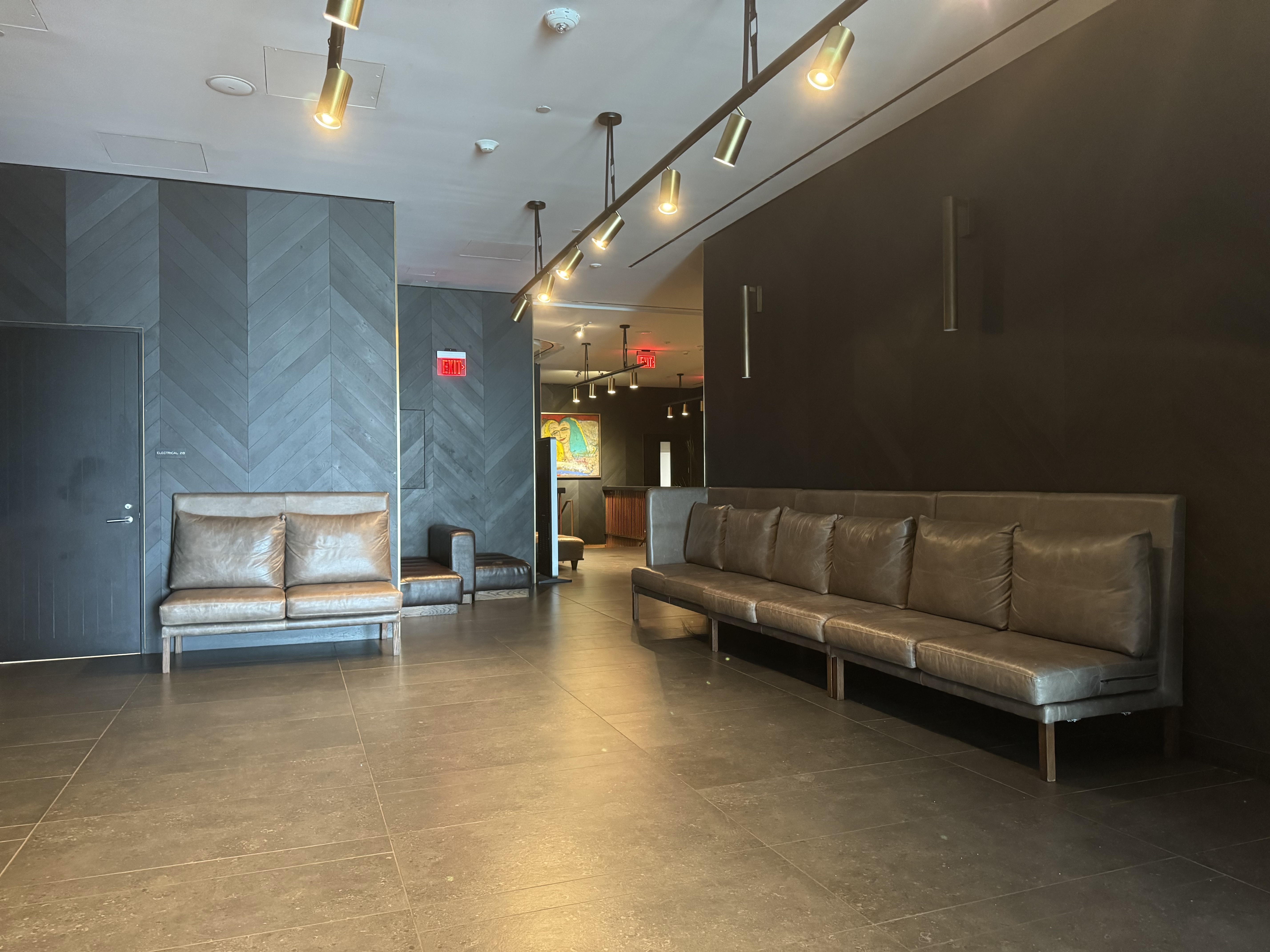 Thompson San Antonio Riverwalk ballroom seating in waiting area Thompson San Antonio Riverwalk ballroom seating in waiting area