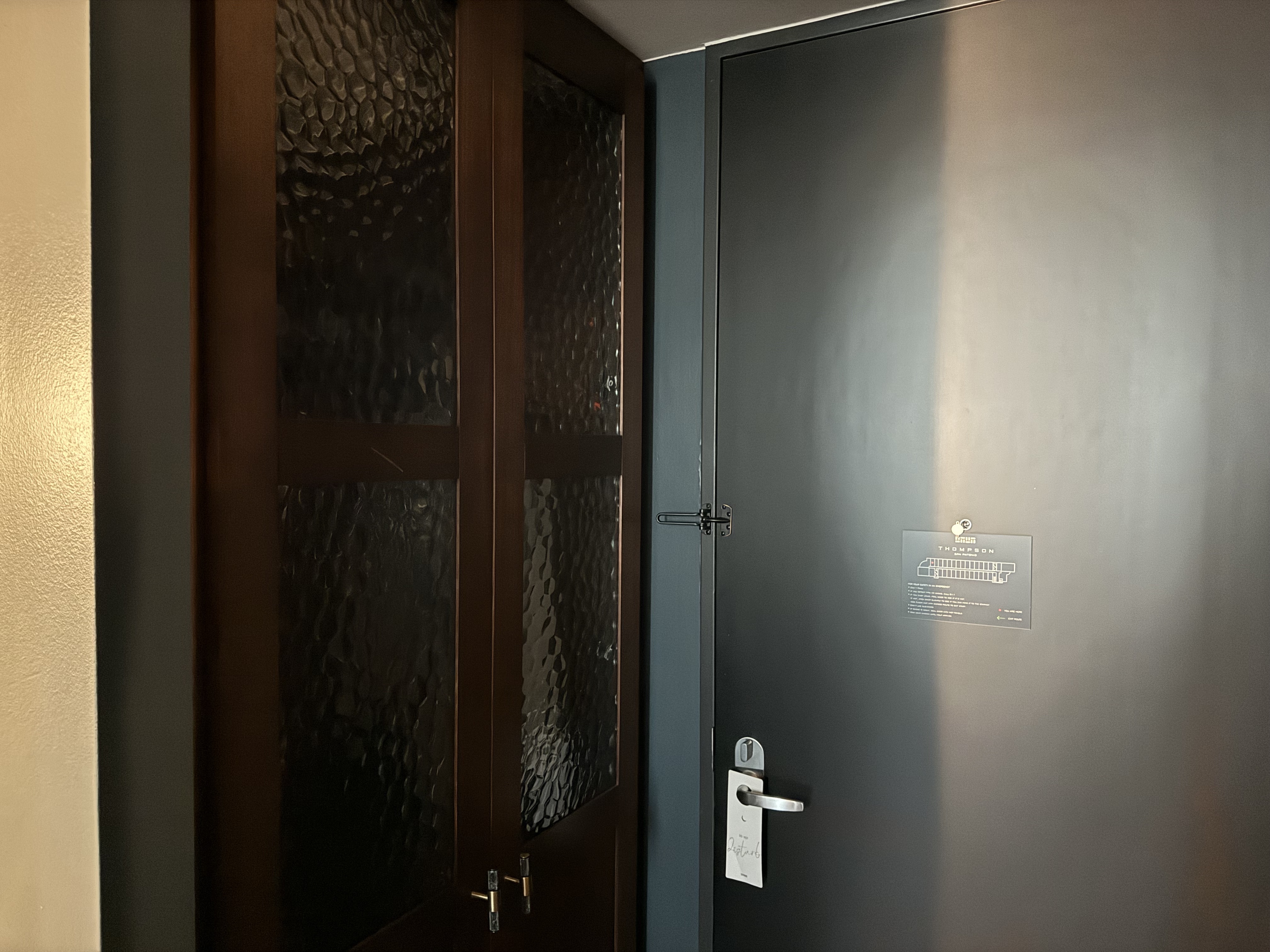 Thompson San Antonio Riverwalk closet doors closed Thompson San Antonio Riverwalk closet doors closed