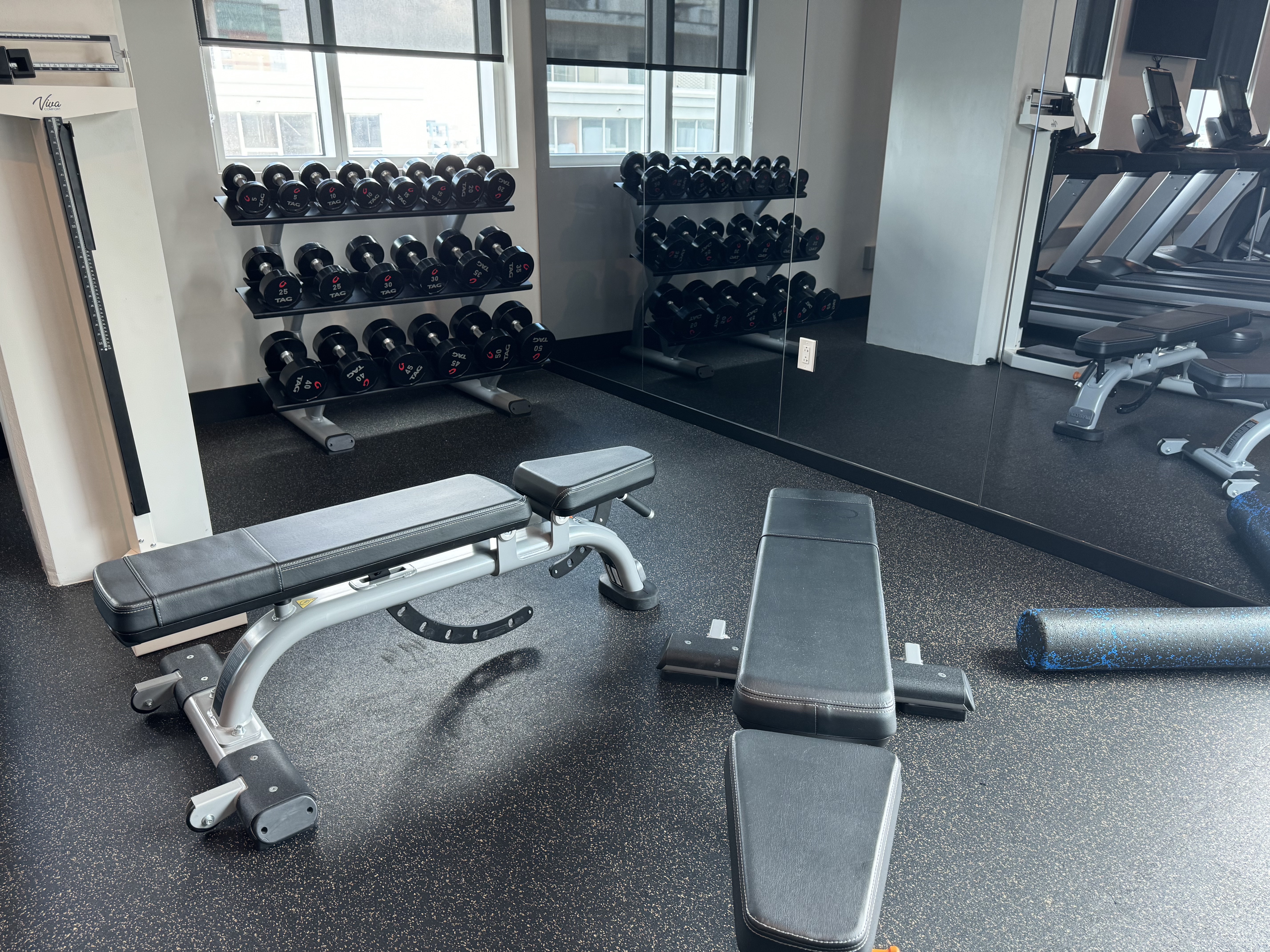 Thompson San Antonio Riverwalk gym weight benches Thompson San Antonio Riverwalk gym weight benches