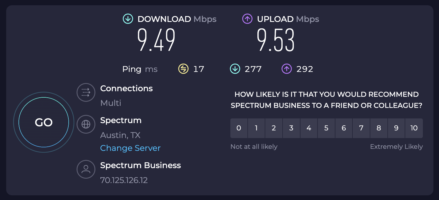 Thompson San Antonio Riverwalk internet speed test Thompson San Antonio Riverwalk internet speed test