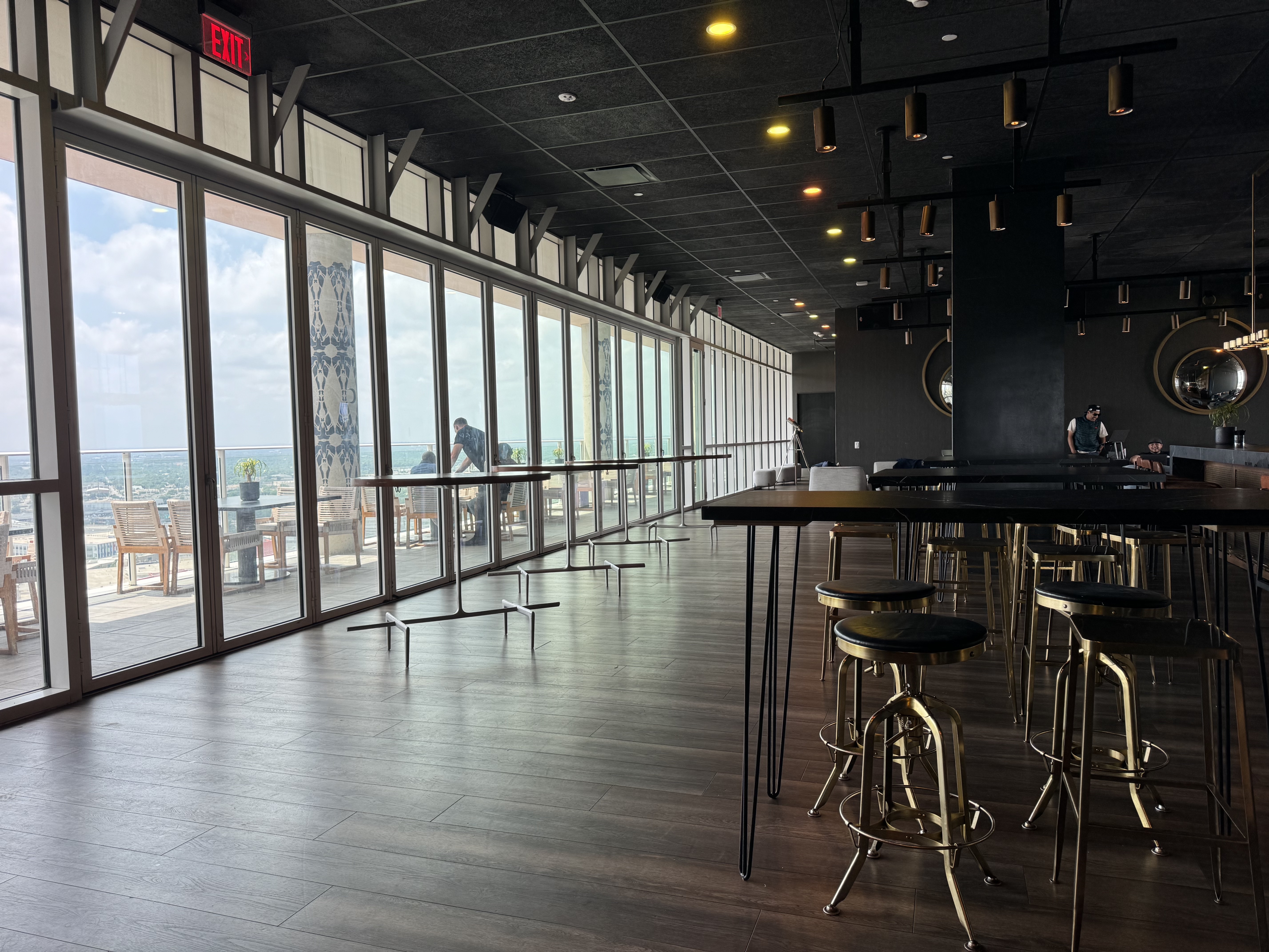 Thompson San Antonio Riverwalk rooftop bar main room Thompson San Antonio Riverwalk rooftop bar main room