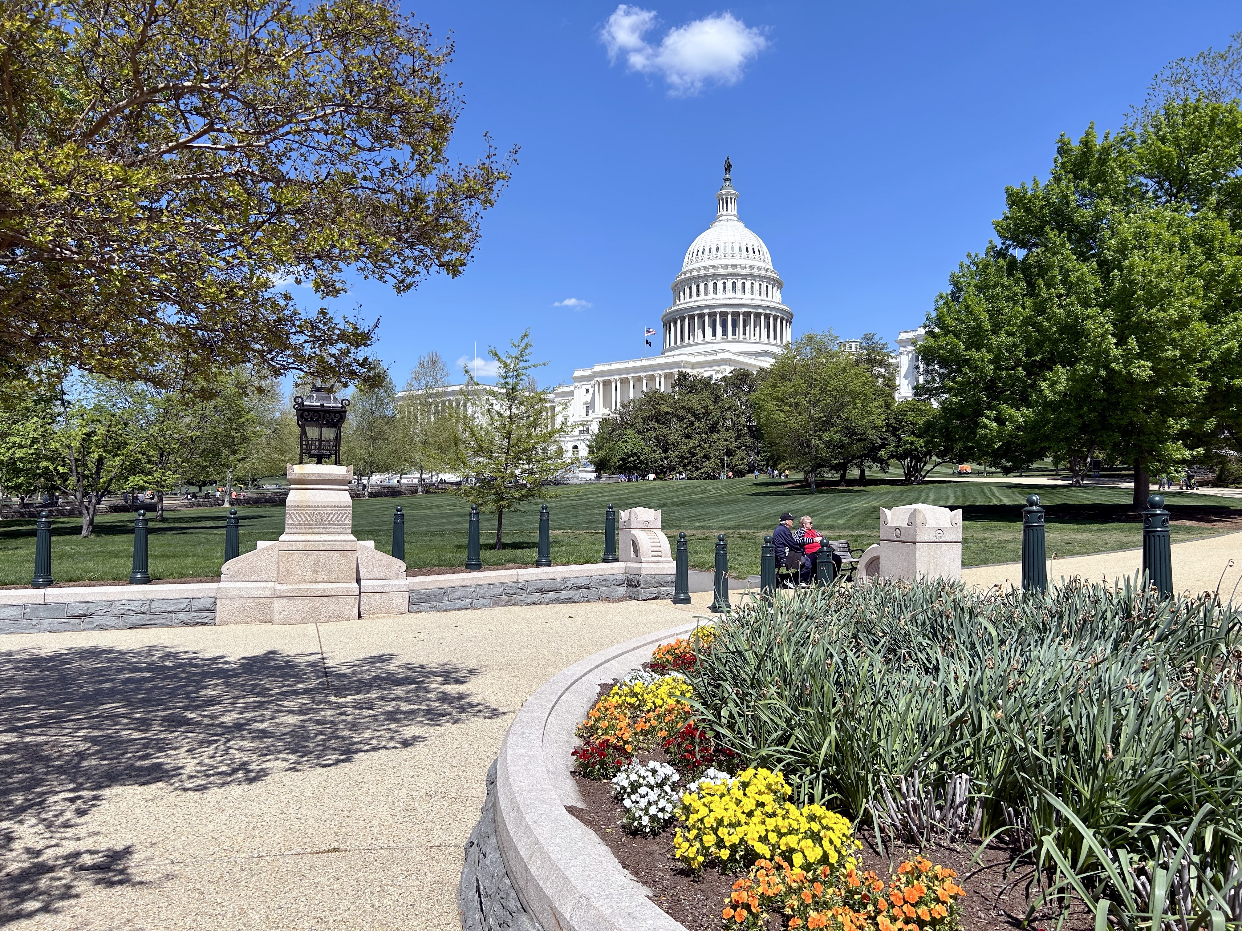 US Capitol flowers