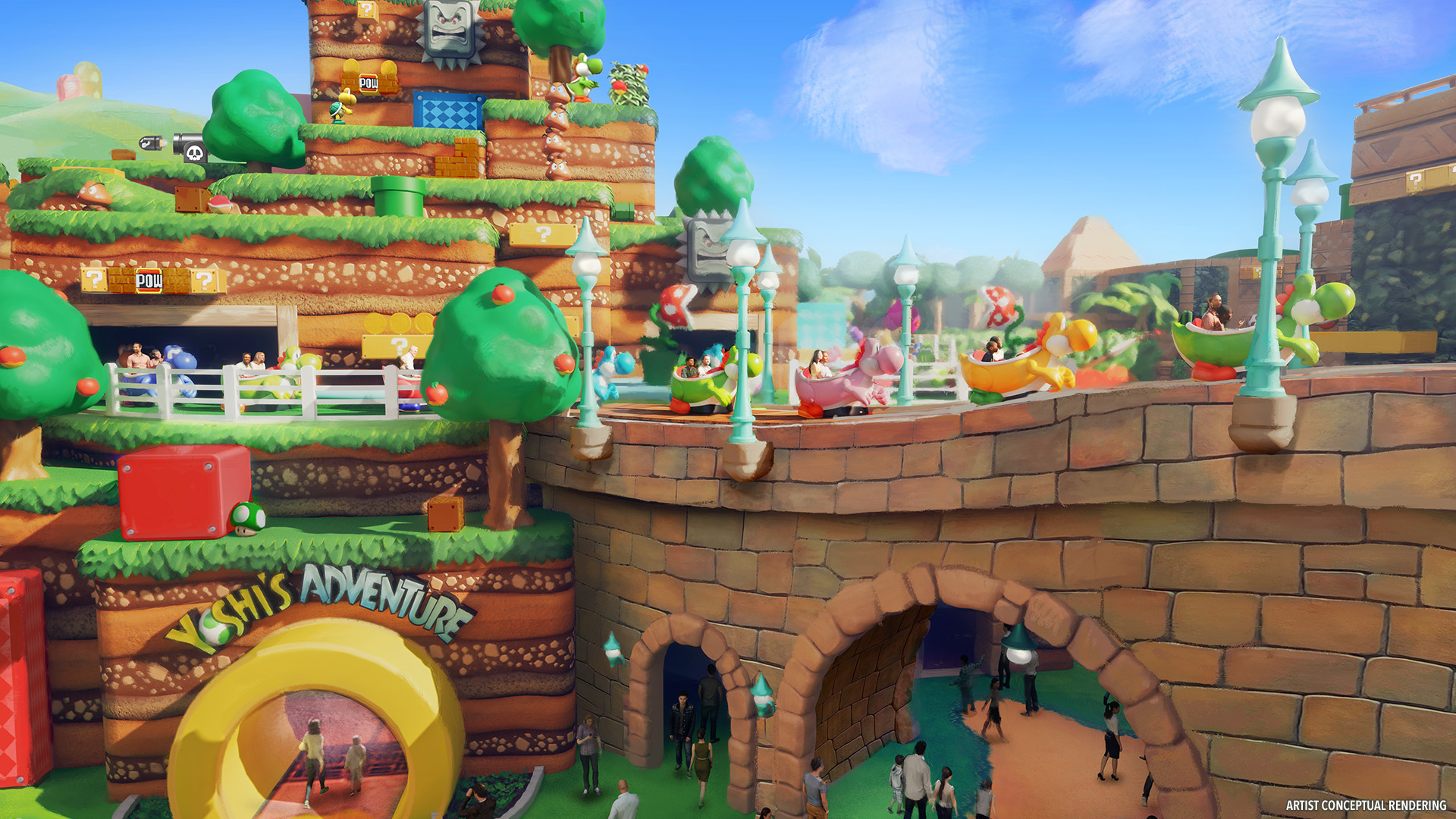 Universal Epic Universe Nintendo World Yoshis Adventure Universal Epic Universe Nintendo World Yoshis Adventure