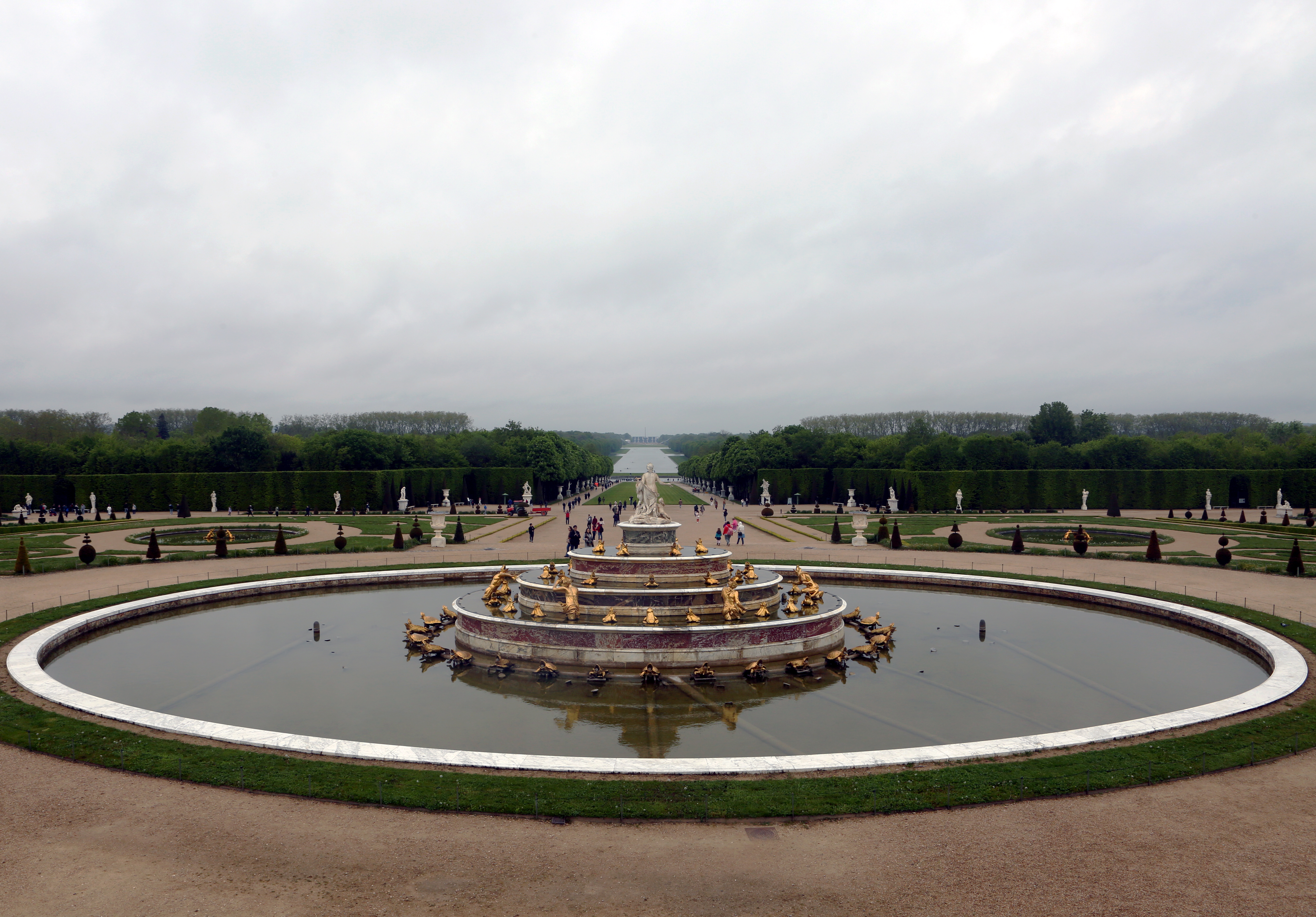 Versailles Gardens Fountain landscape view Versailles Gardens Fountain landscape view