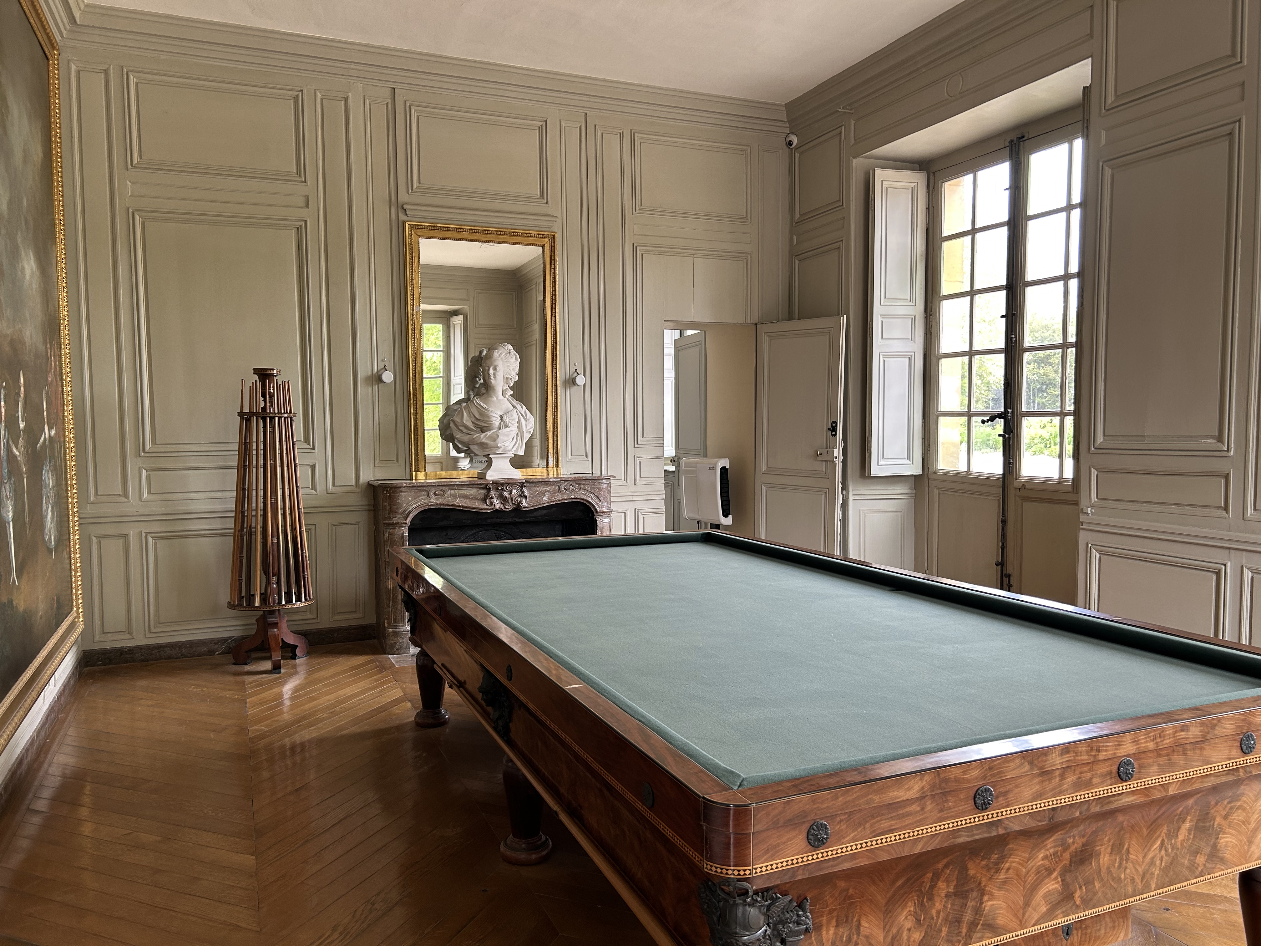 Versailles Gardens Grand Trianon billiards room Versailles Gardens Grand Trianon billiards room