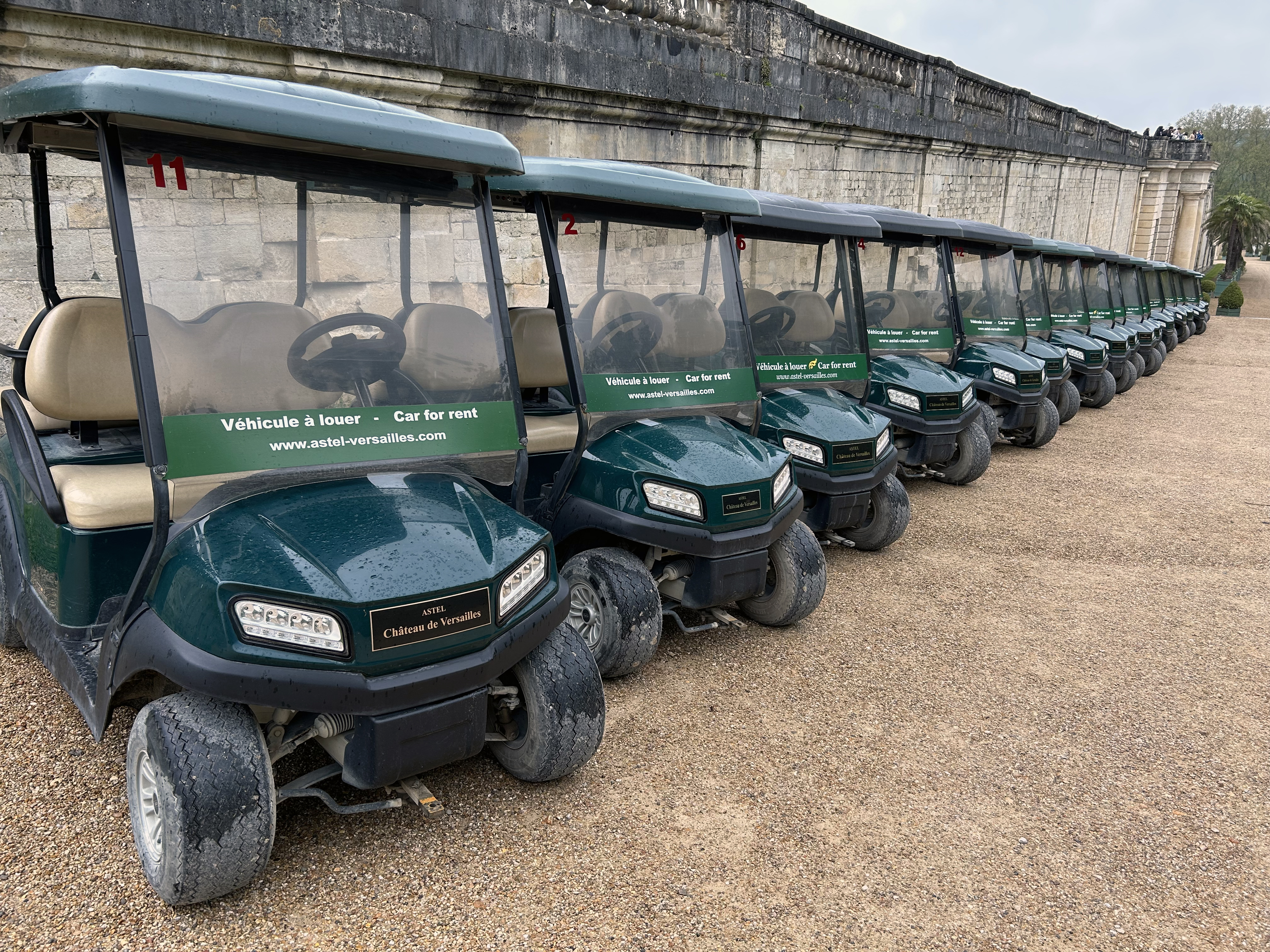 Versailles Gardens cart rental Versailles Gardens cart rental