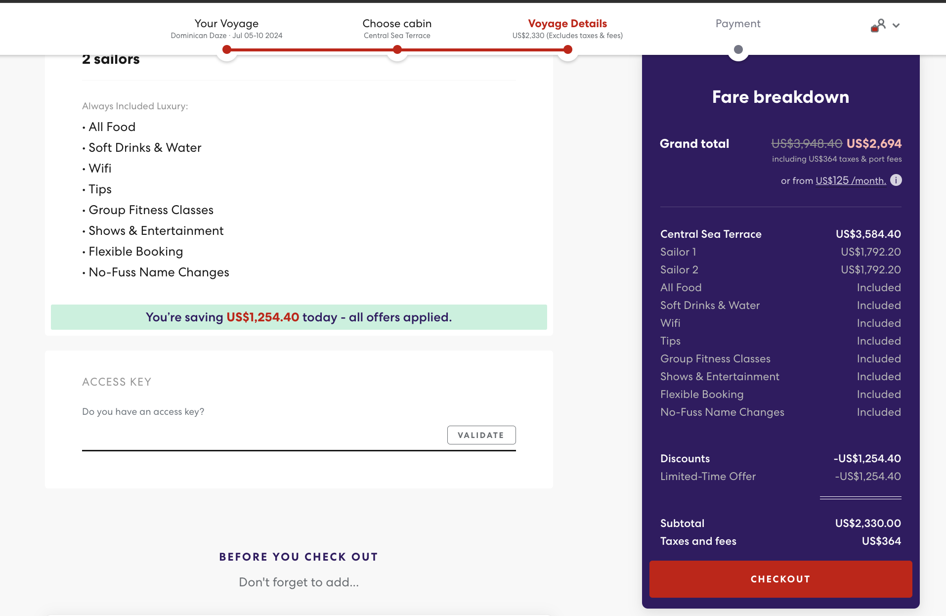 Virgin Voyages Sailing Taxes Fees 1 Virgin Voyages Sailing Taxes Fees 1