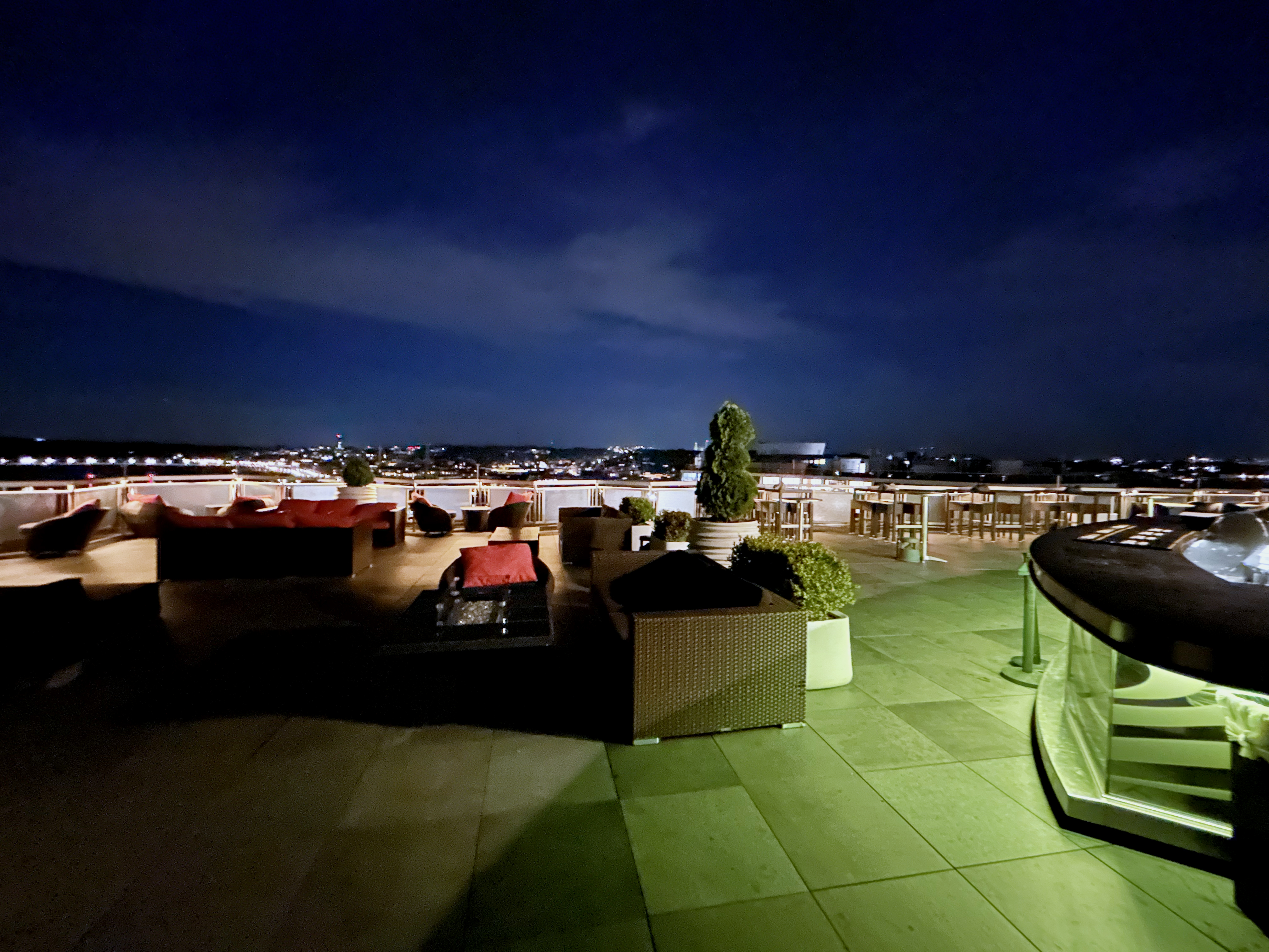 Watergate DC rooftop bar seating