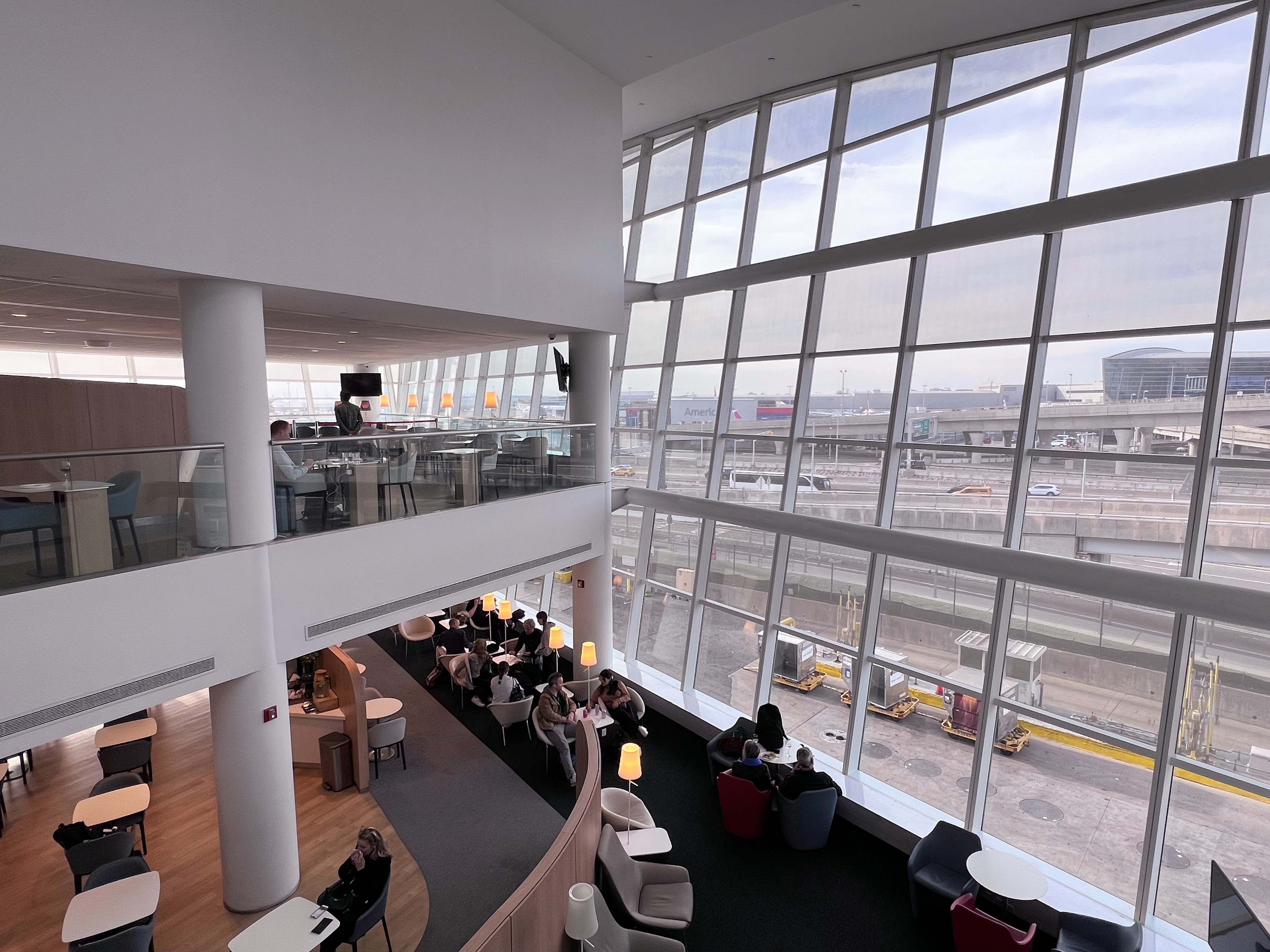 Windows in Air France Lounge at JFK Windows in Air France Lounge at JFK