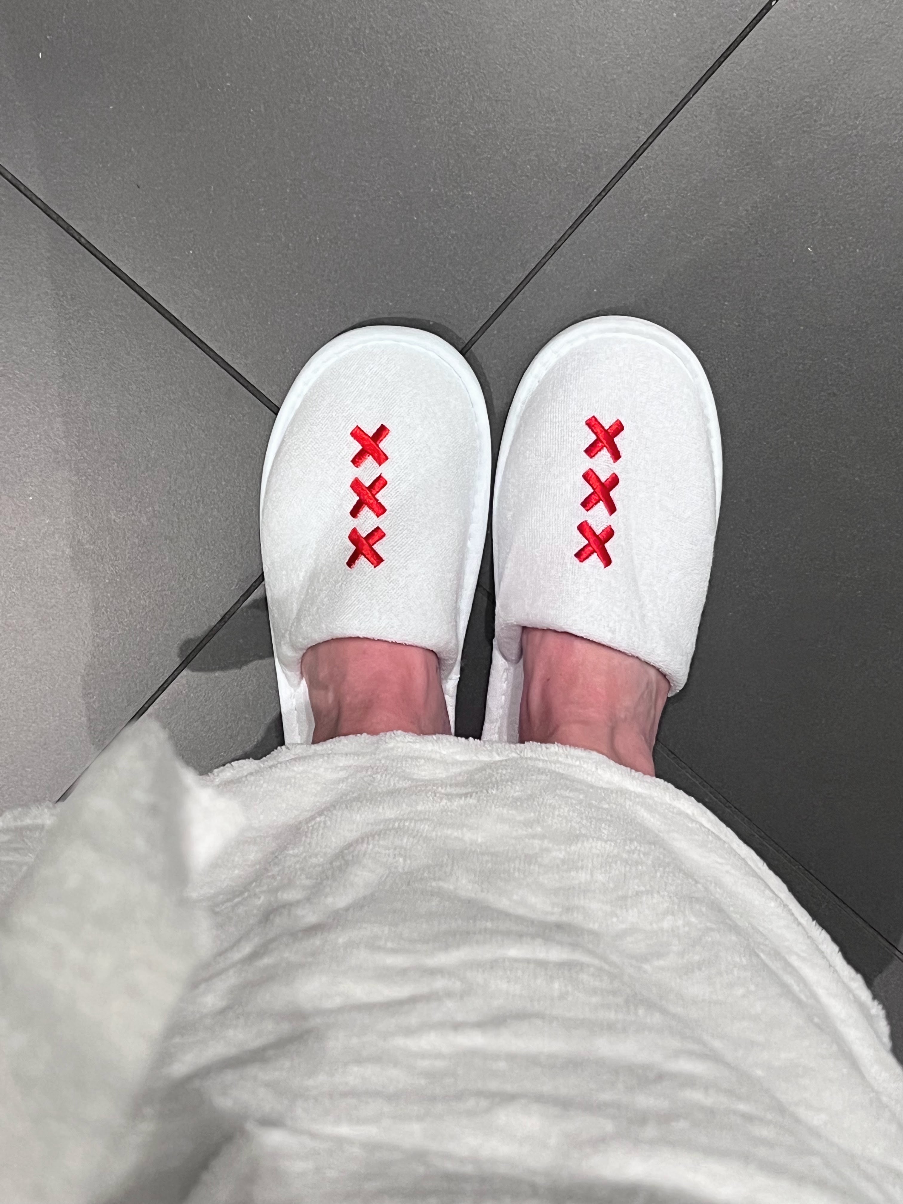 xxx slippers at Andaz Amsterdam xxx slippers at Andaz Amsterdam