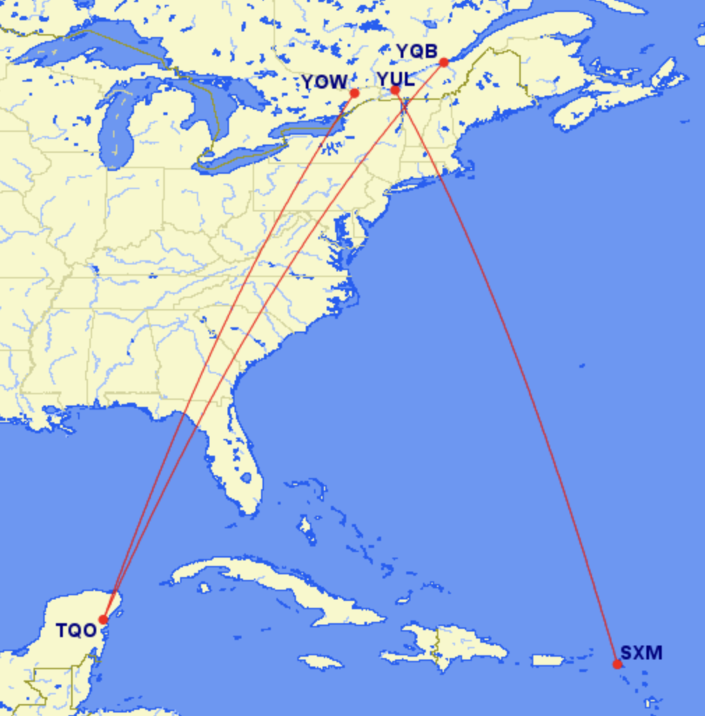 Air Canada New Winter Routes Air Canada New Winter Routes