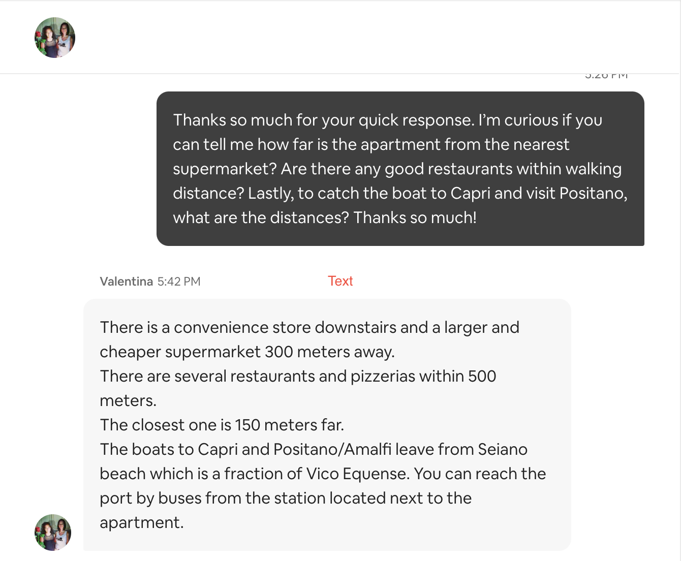 Airbnb Host and Guest Conversation Airbnb Host and Guest Conversation