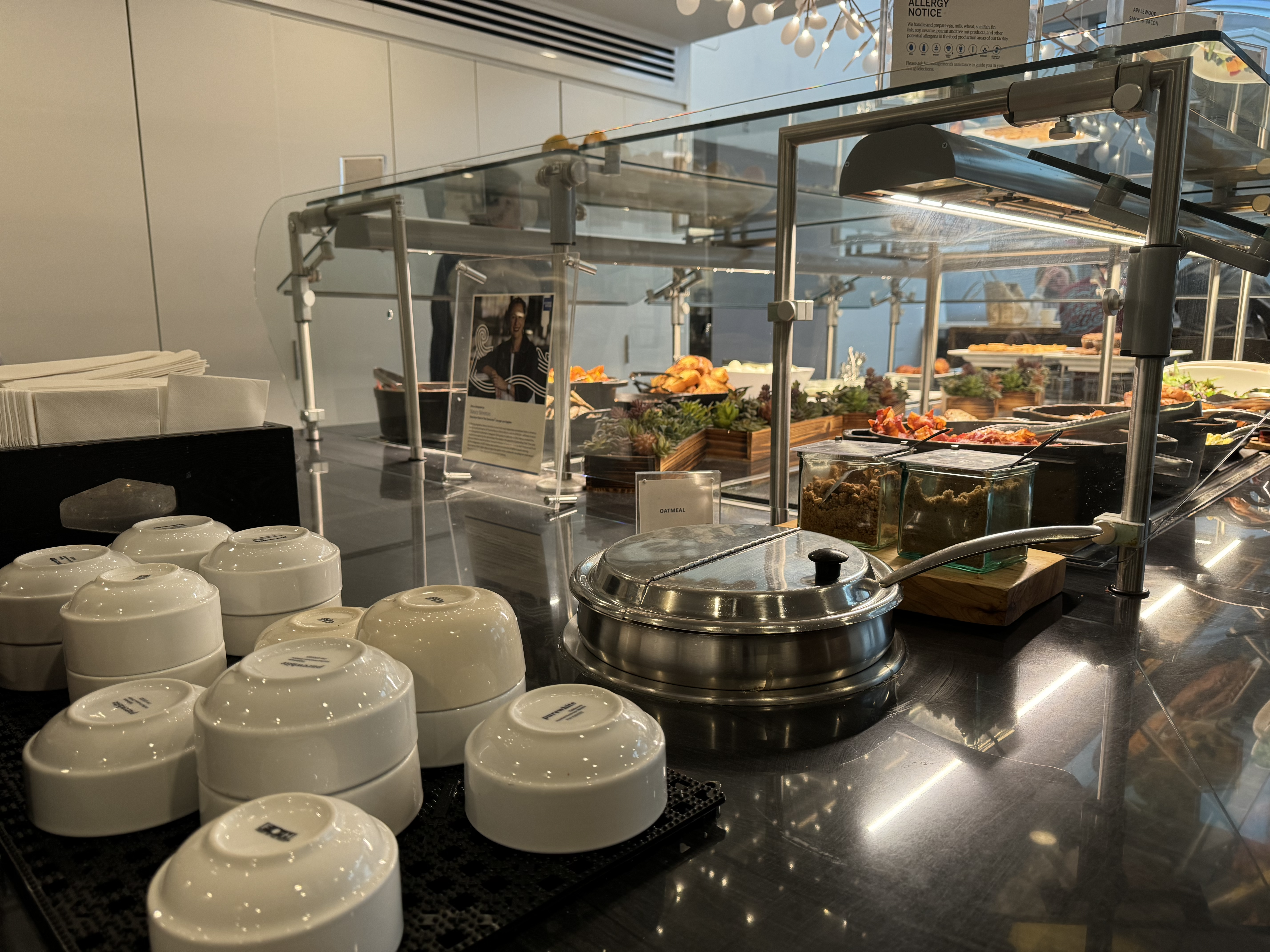 Amex Centurion Lounge LAX buffet Amex Centurion Lounge LAX buffet