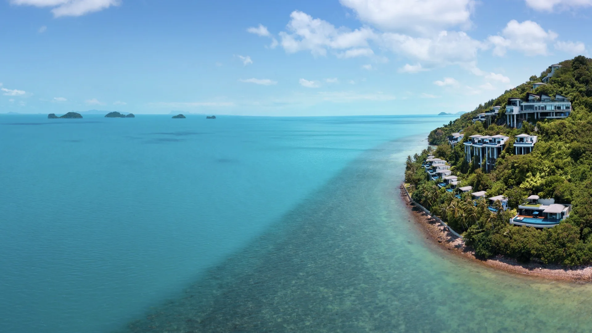 Bird eye view of Conrad Koh Samui Bird eye view of Conrad Koh Samui