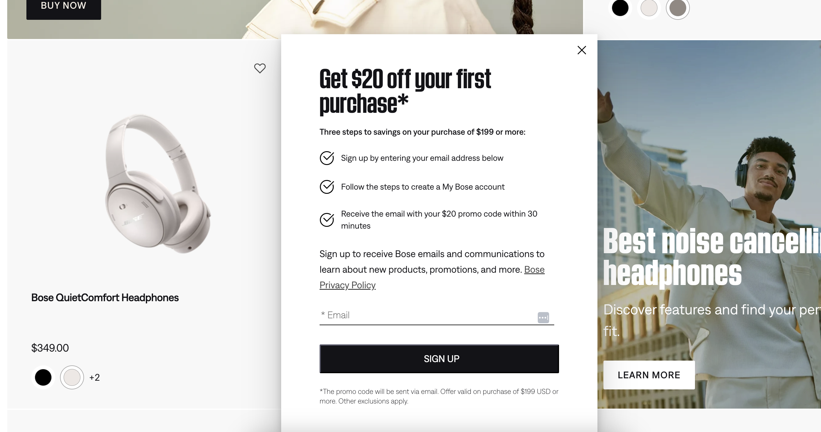 Bose Website Offer Bose Website Offer