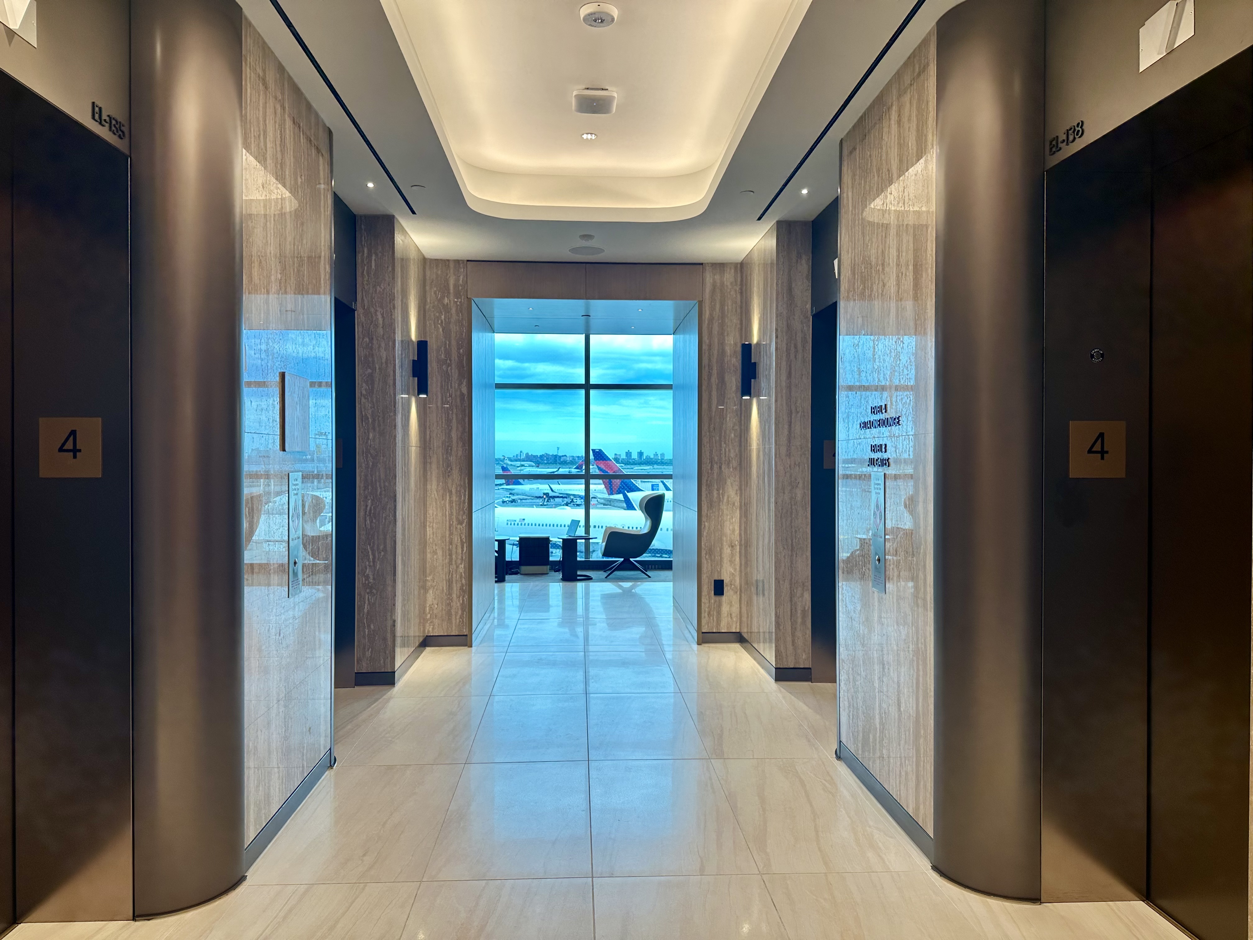 Delta One JFK Lounge Elevators
