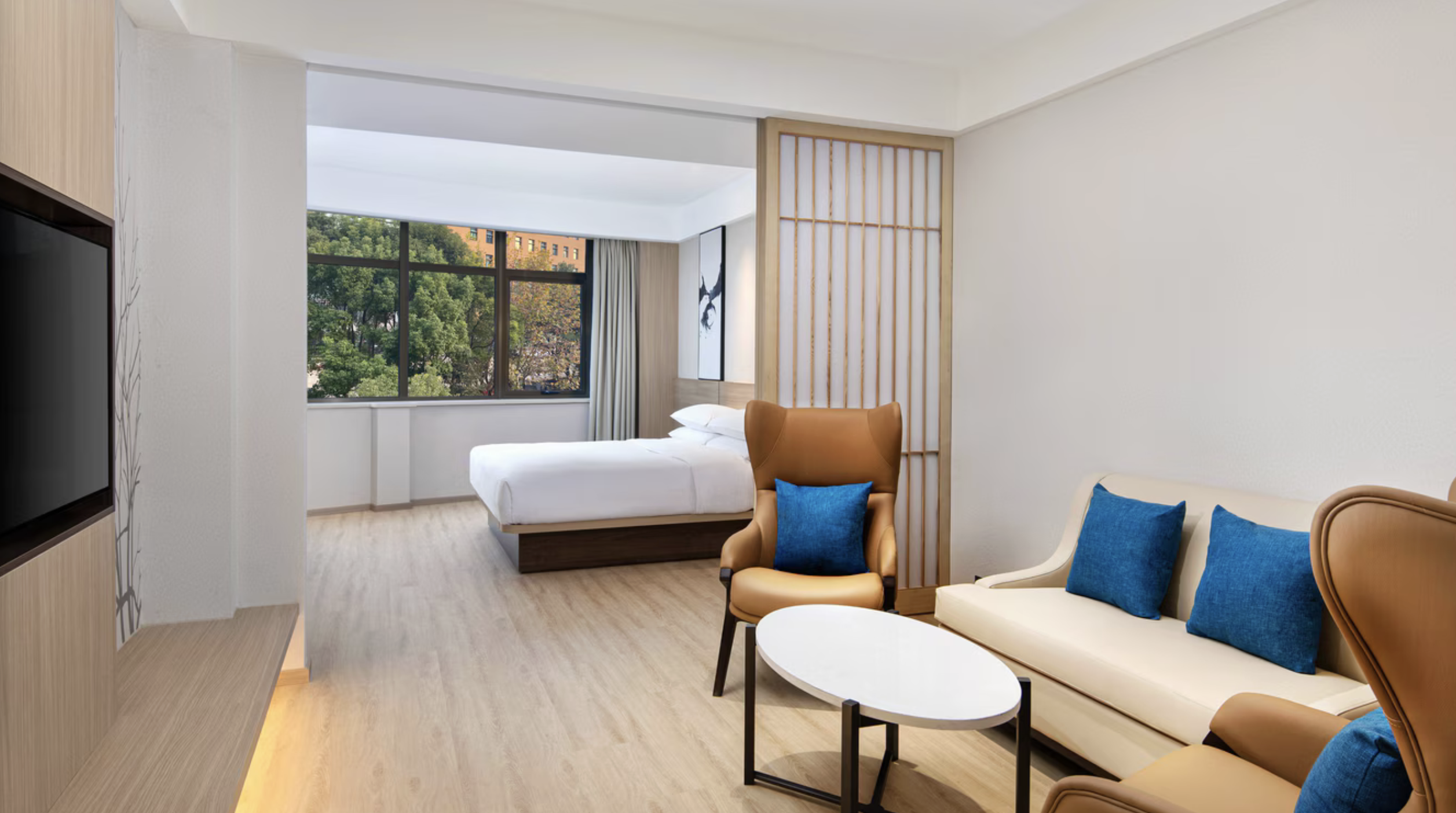 Deluxe suite at the Fairfield by Marriott Shanghai Pudong Central Deluxe suite at the Fairfield by Marriott Shanghai Pudong Central