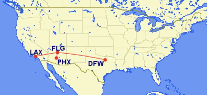 Flagstaff route map
