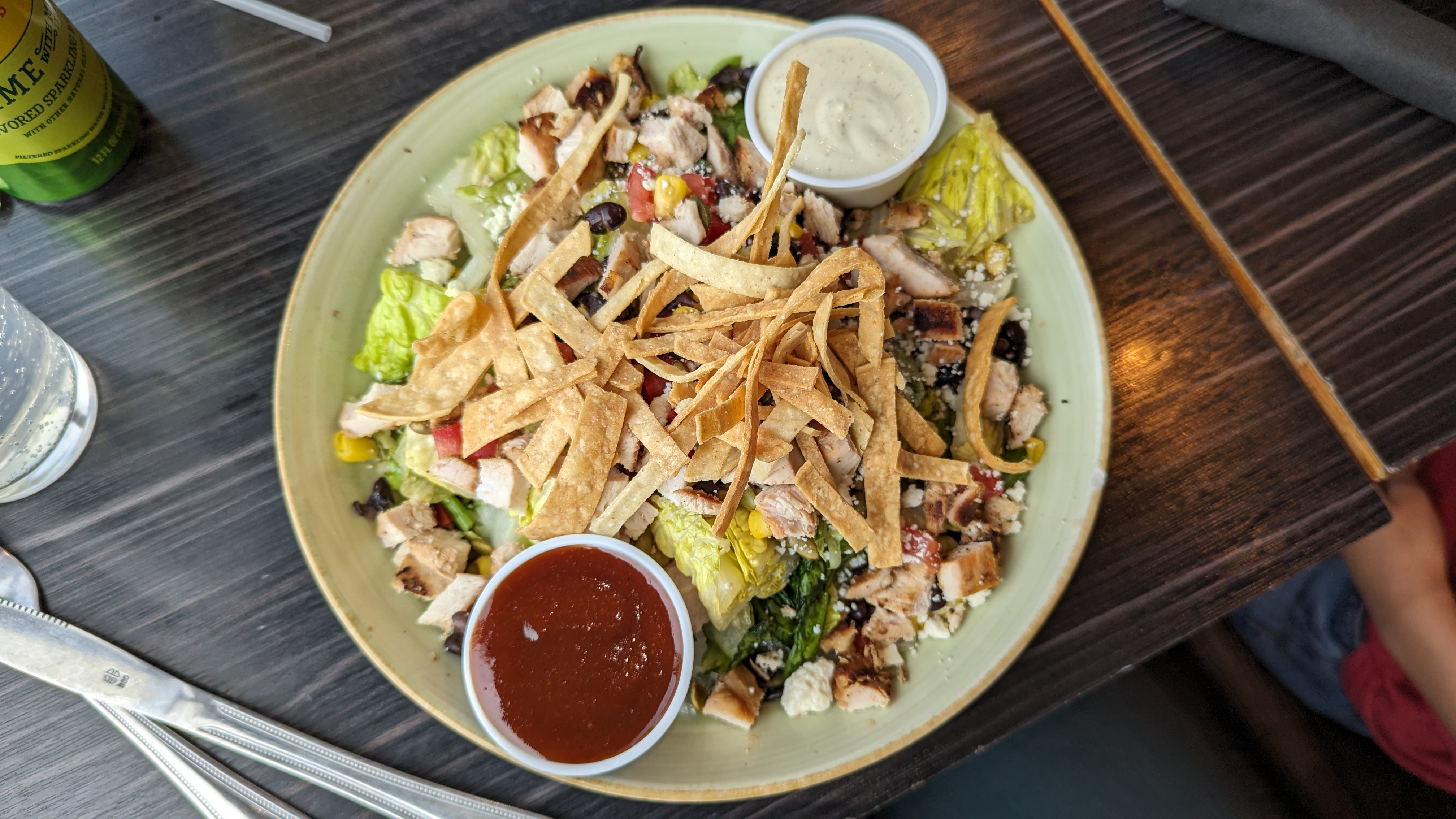 IAH to LAS Terminal A Priority Pass restaurant Cadillac Bar chicken salad IAH to LAS Terminal A Priority Pass restaurant Cadillac Bar chicken salad