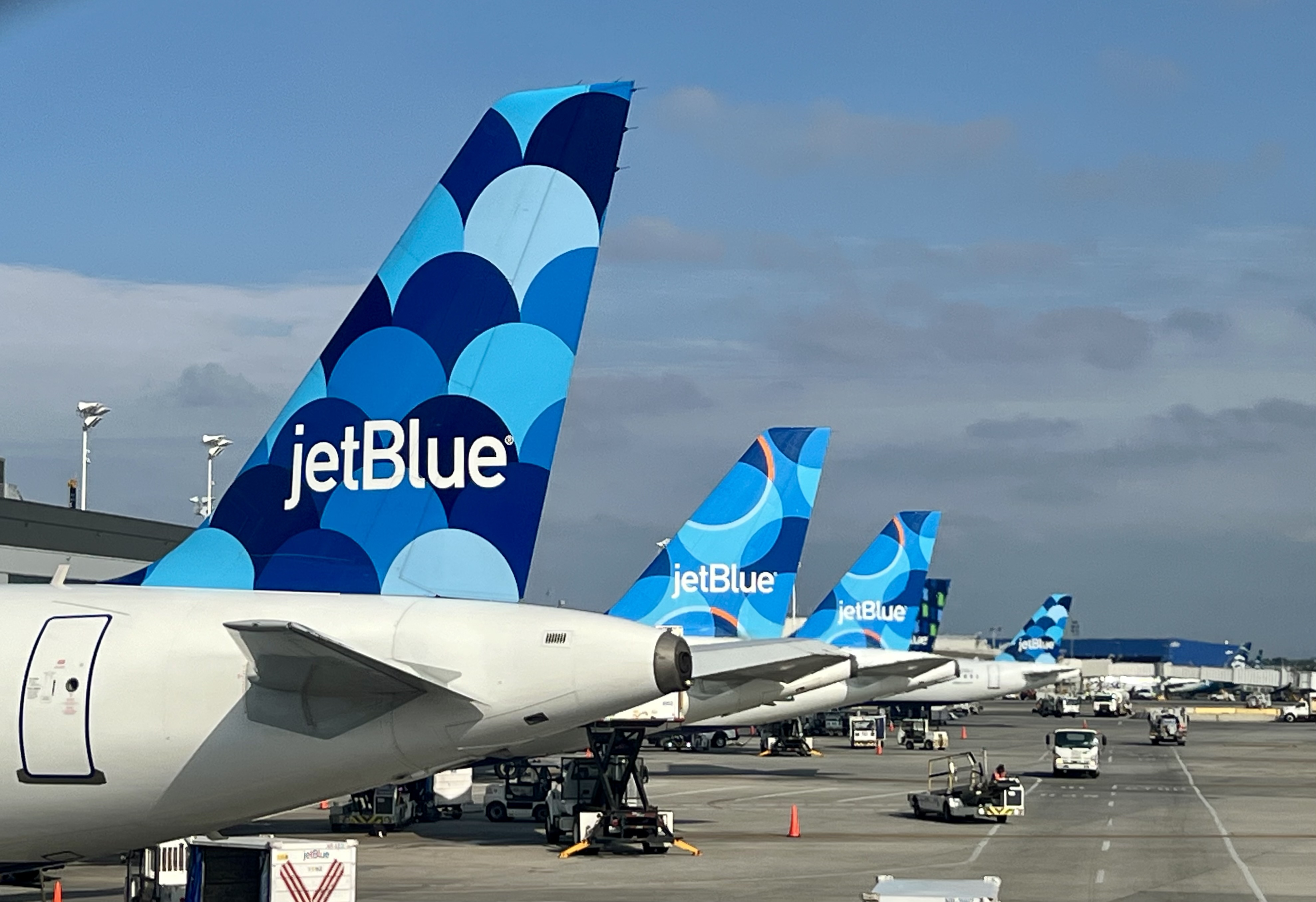 JetBlue tailfins at JFK