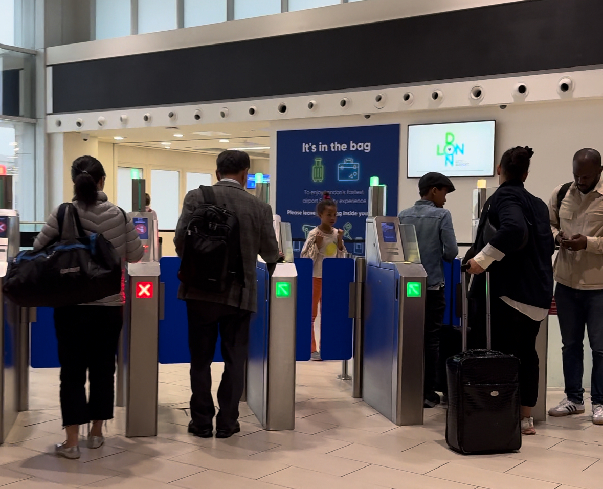 London City Airport boarding pass scanners London City Airport boarding pass scanners