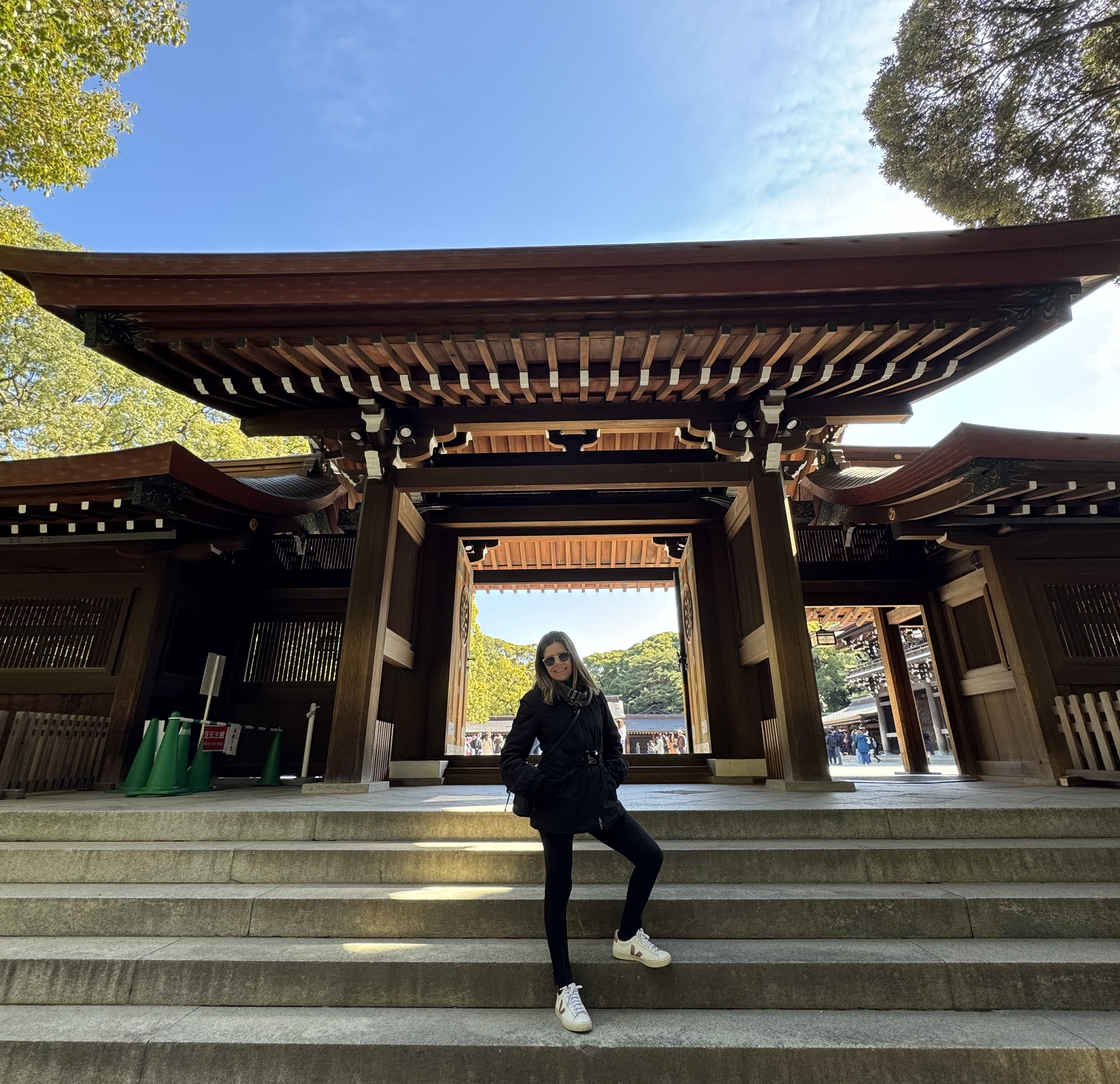 Tokyo Japan Meiji Shrine plaza Meiji Shrine side entrance