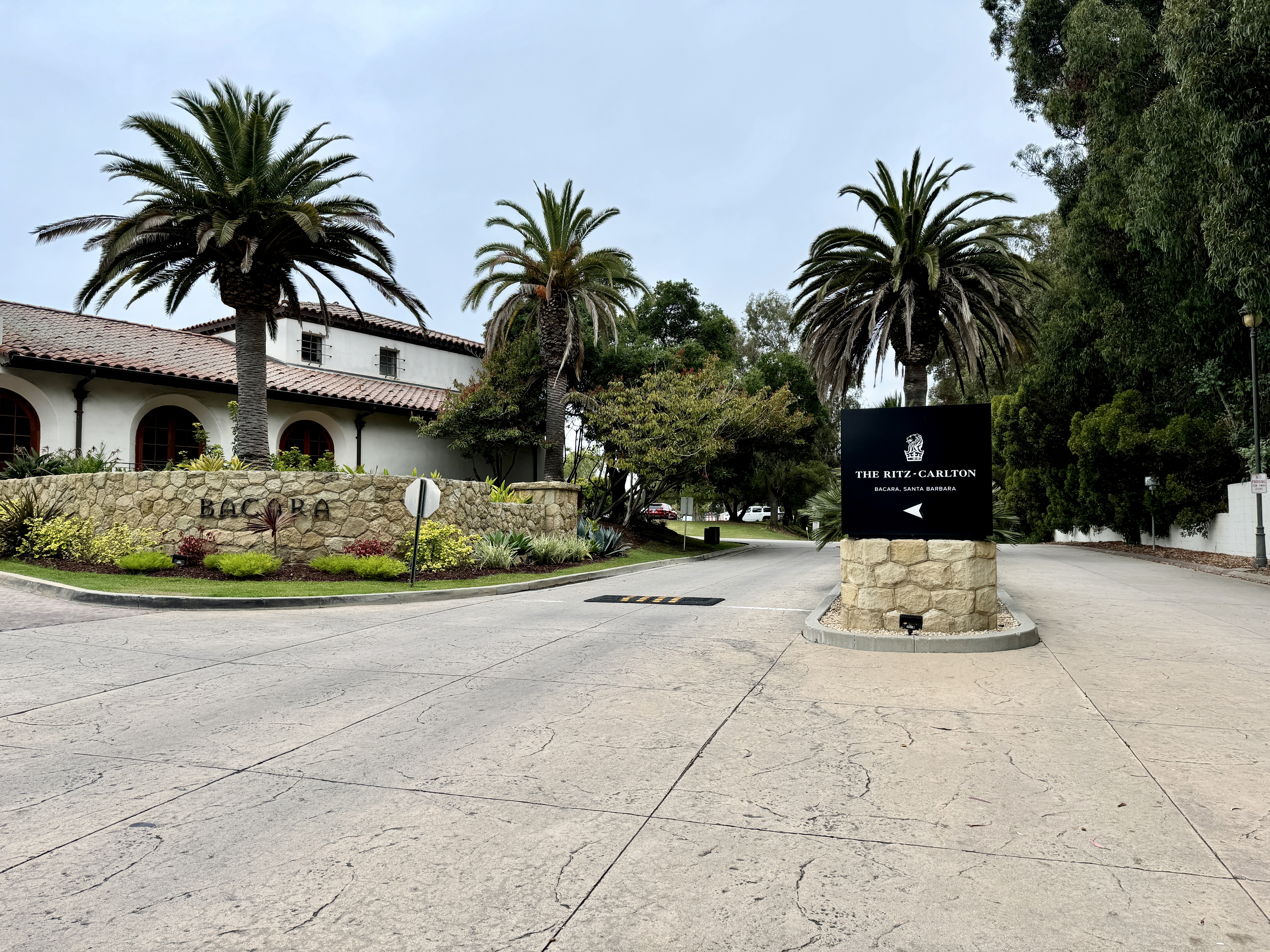 Ritz Carlton Bacara Santa Barbara Entrance From Street Ritz Carlton Bacara Santa Barbara Entrance From Street