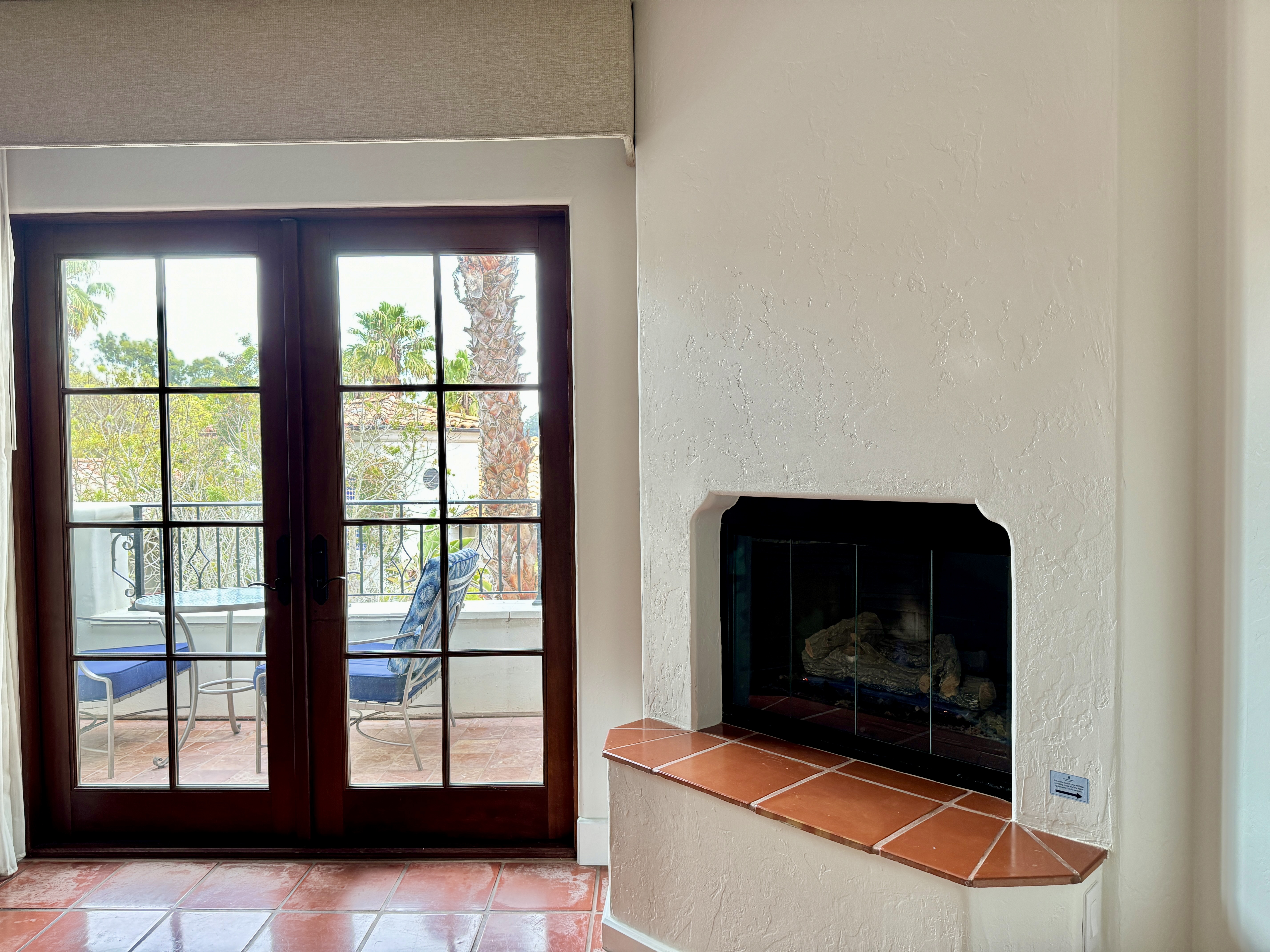 Ritz Carlton Bacara Santa Barbara Fireplace and French Doors Ritz Carlton Bacara Santa Barbara Fireplace and French Doors