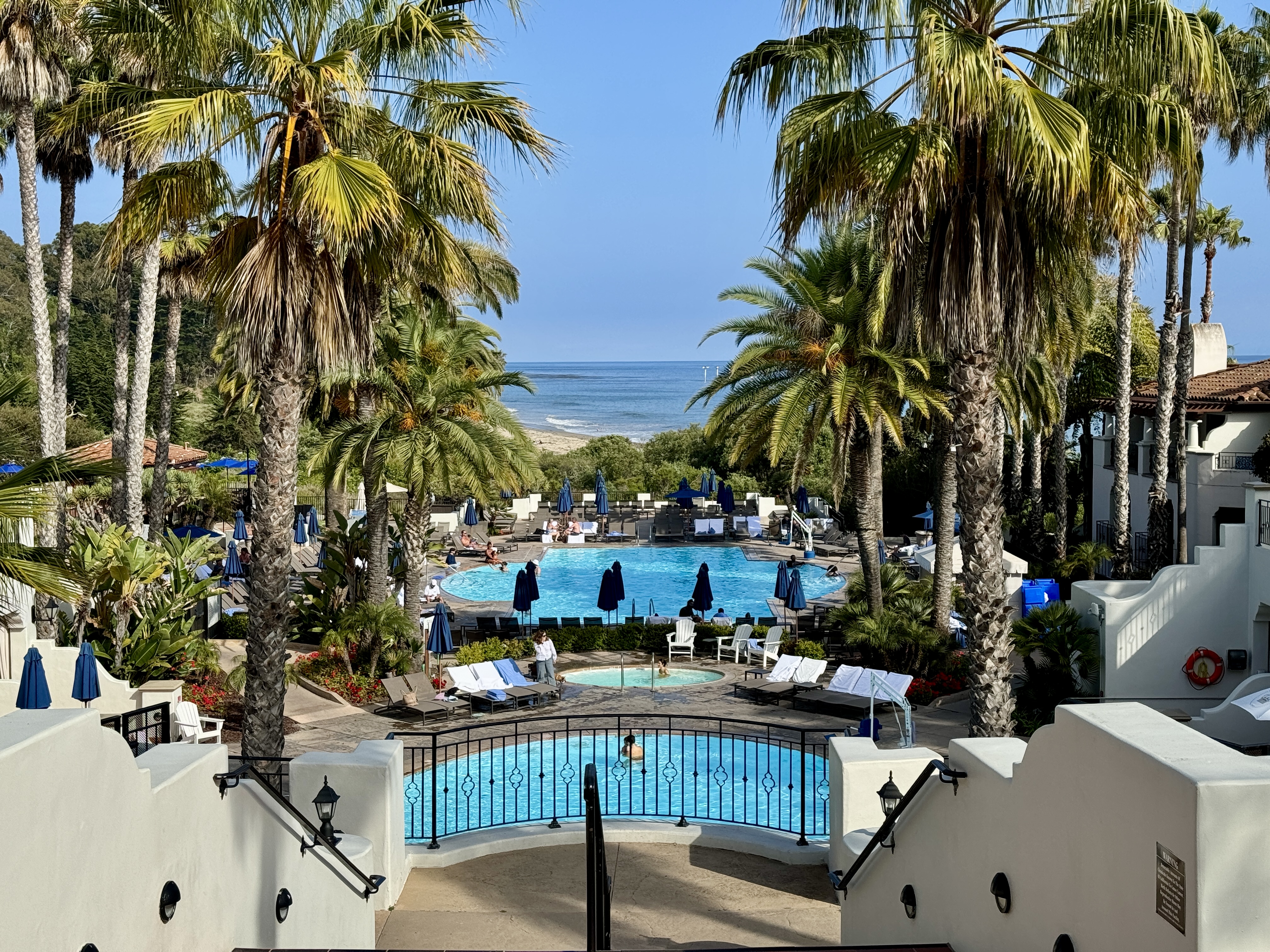 Ritz Carlton Bacara Santa Barbara View of Pools and Ocean Ritz Carlton Bacara Santa Barbara View of Pools and Ocean