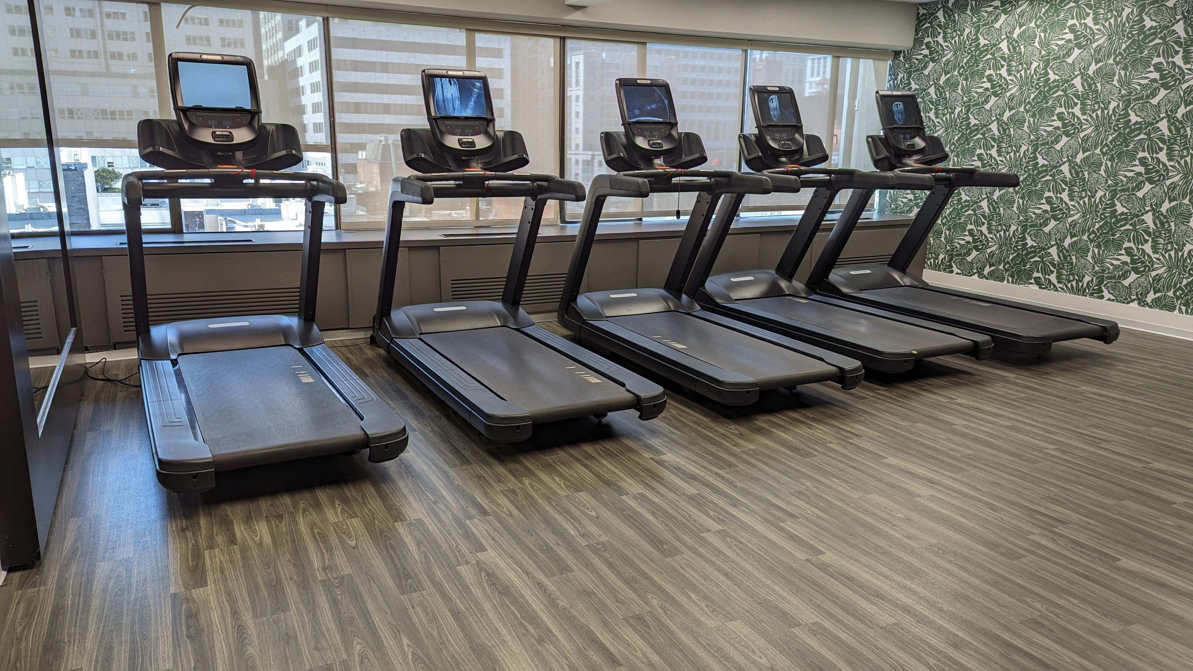San Francisco Hilton Financial District amenities fitness center treadmills San Francisco Hilton Financial District amenities fitness center treadmills