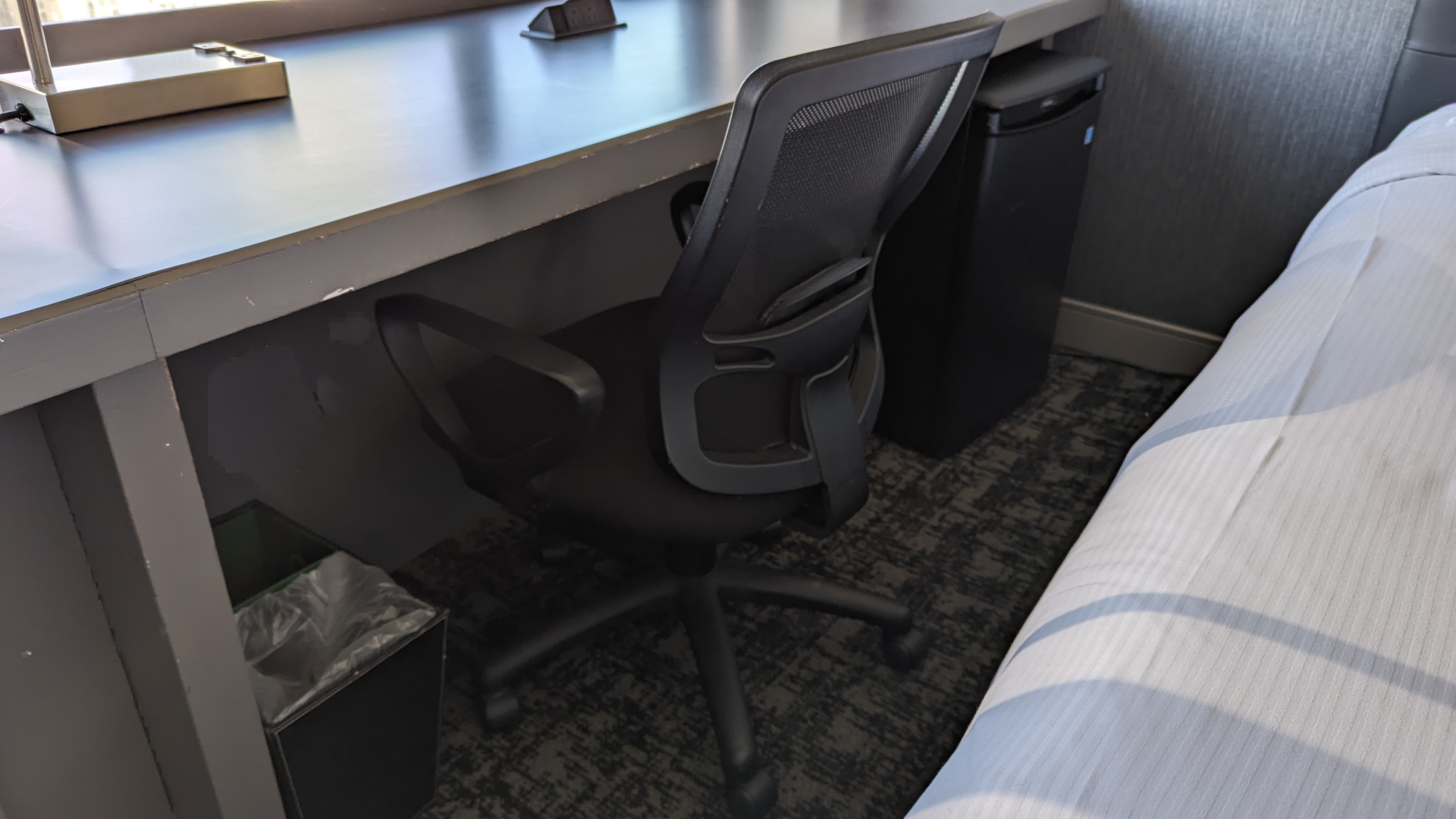 San Francisco Hilton Financial District guestroom desk chair San Francisco Hilton Financial District guestroom desk chair