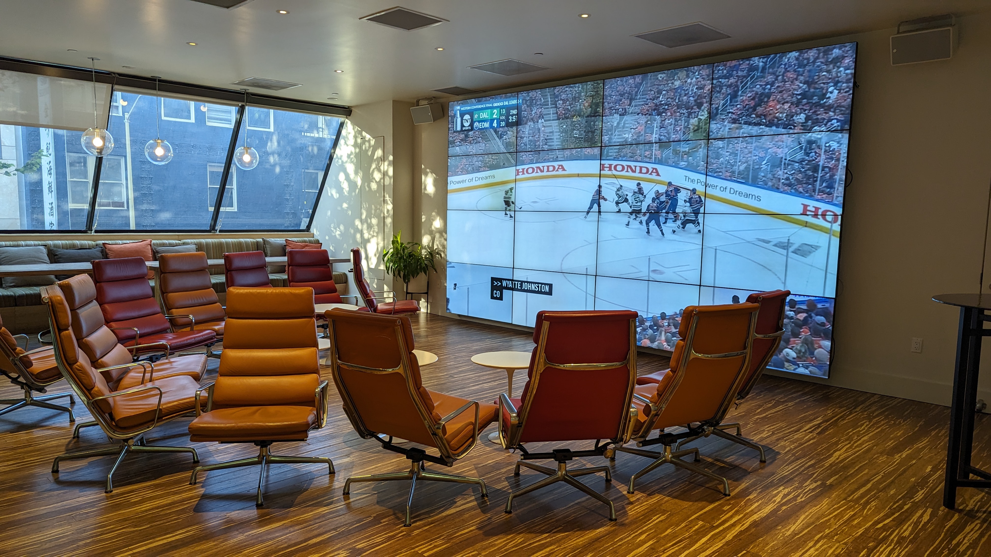 San Francisco Hilton Financial District lobby The Cloud TV San Francisco Hilton Financial District lobby The Cloud TV