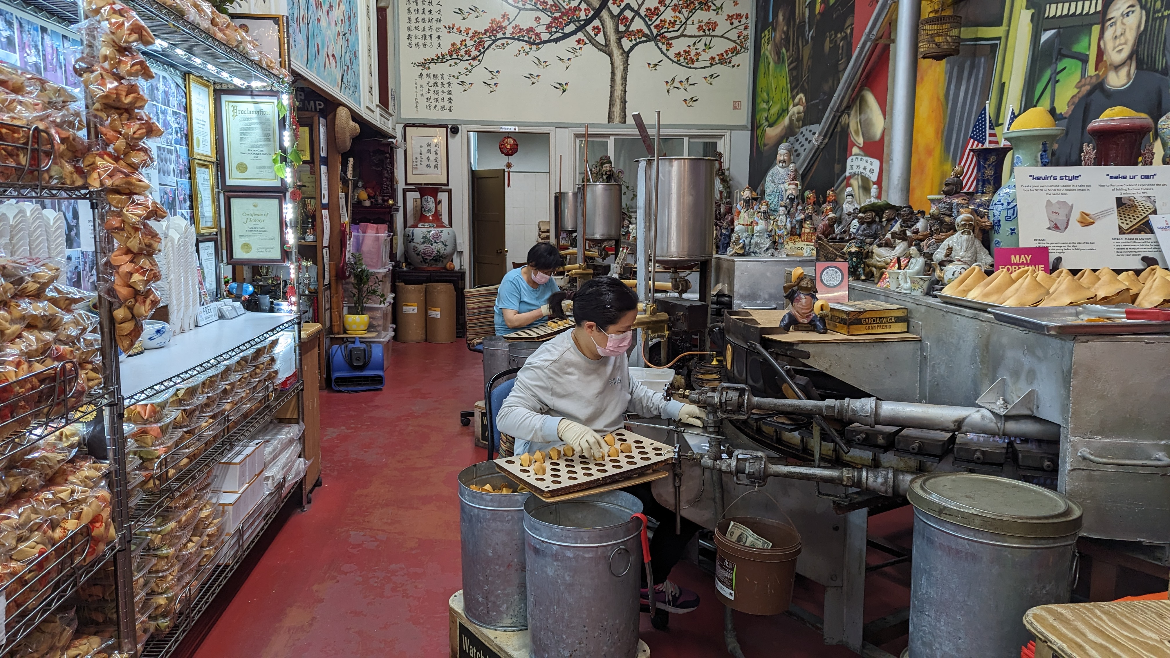 San Francisco Hilton Financial District location fortune cookie factory San Francisco Hilton Financial District location fortune cookie factory