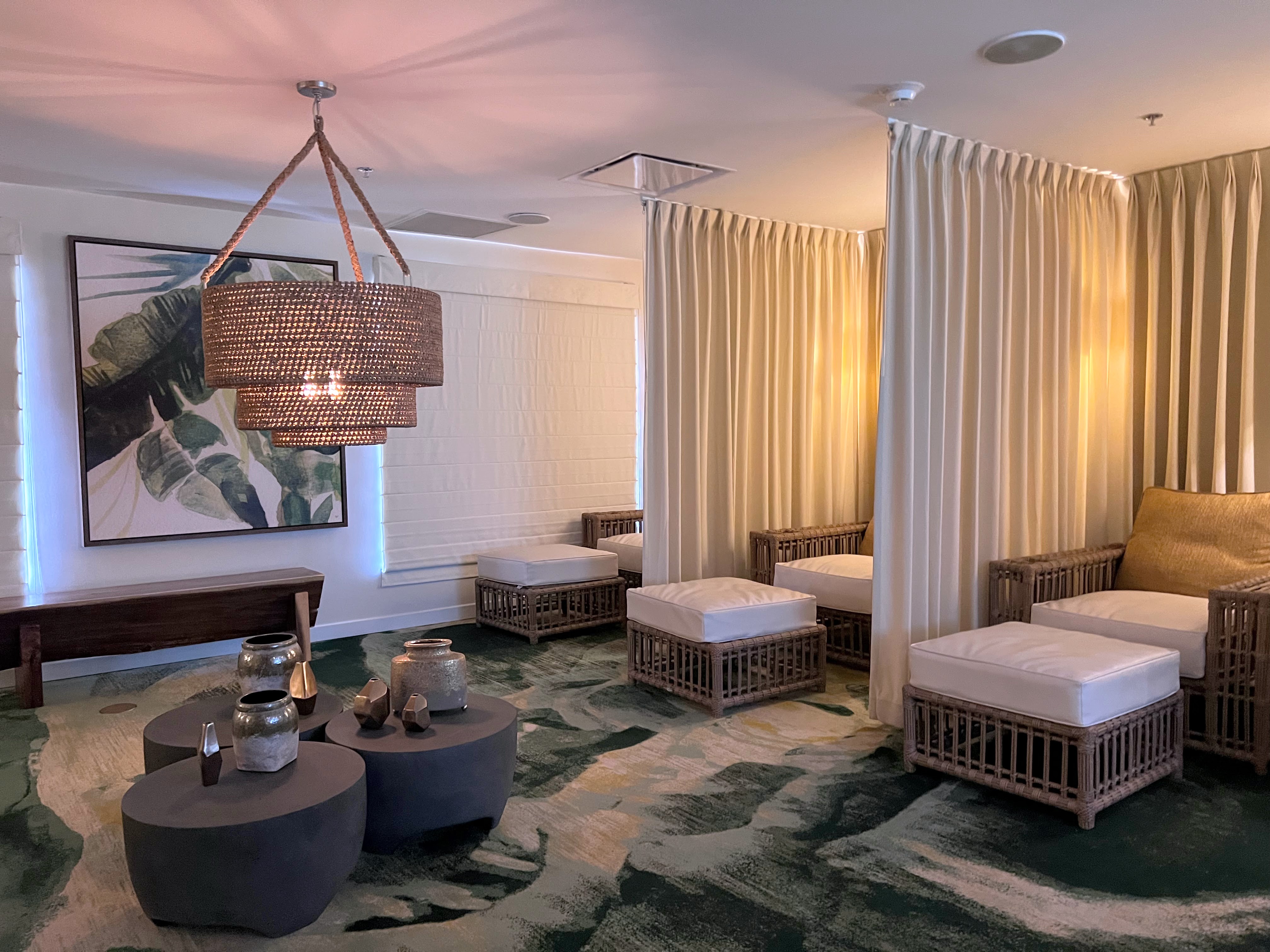 Spa waiting area at Hyatt Regency Puerto Rico Spa waiting area at Hyatt Regency Puerto Rico