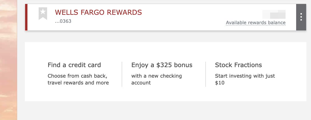 Wells Fargo Rewards Wells Fargo Rewards