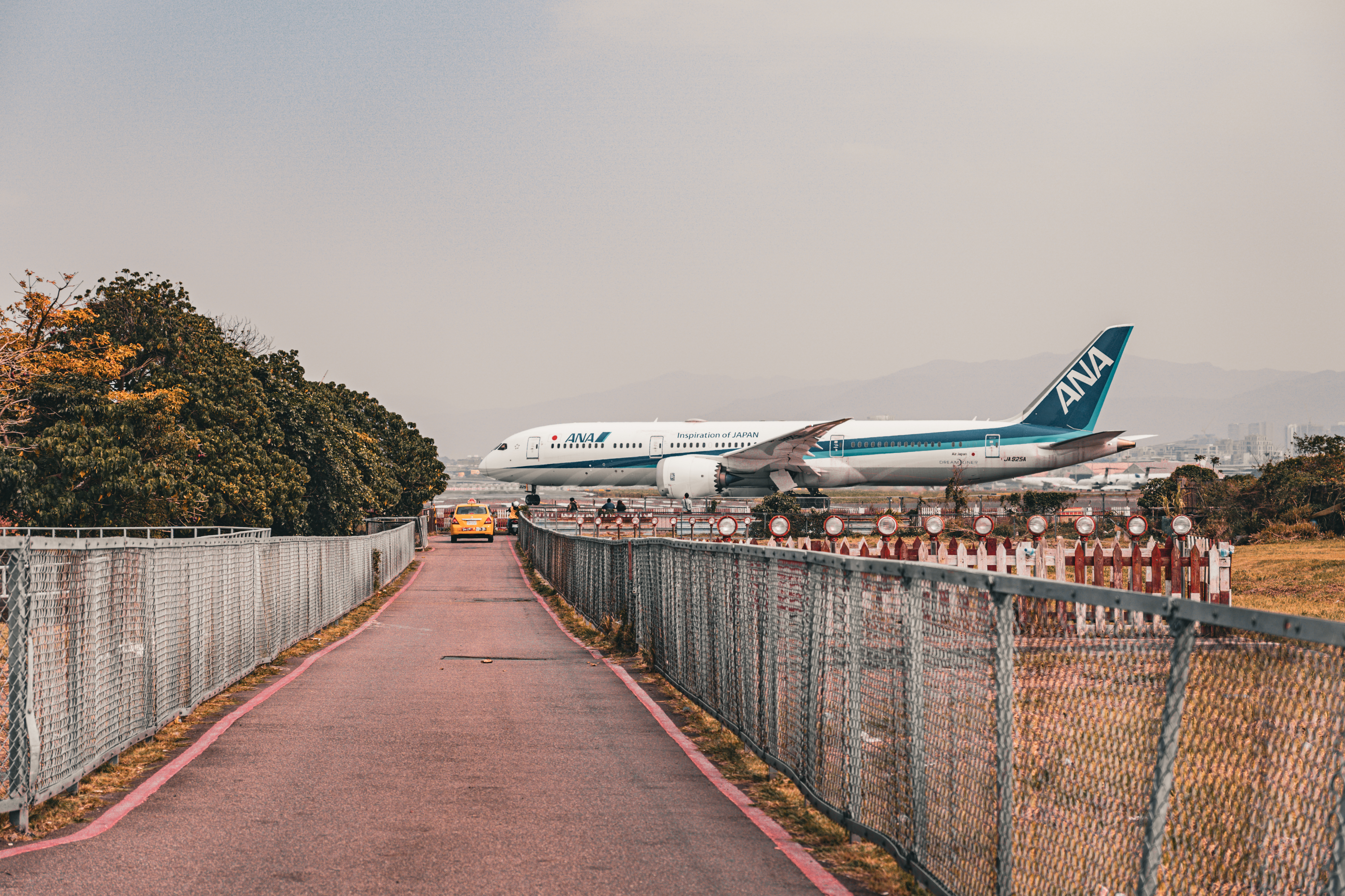 ANA Dreamliner at Songshan Airport Taipei. Ehsan Haque ANA Dreamliner at Songshan Airport Taipei. Ehsan Haque